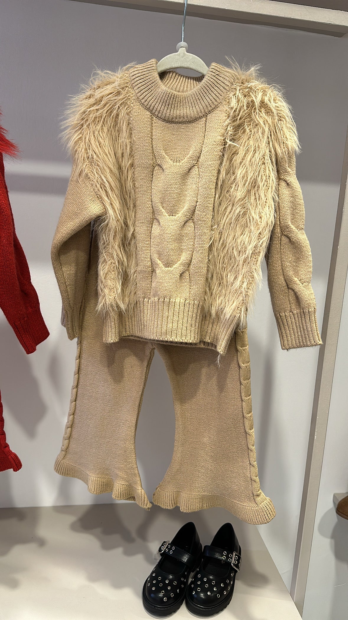 Coordinato PELUCHE E TRECCE - CAMMELLO