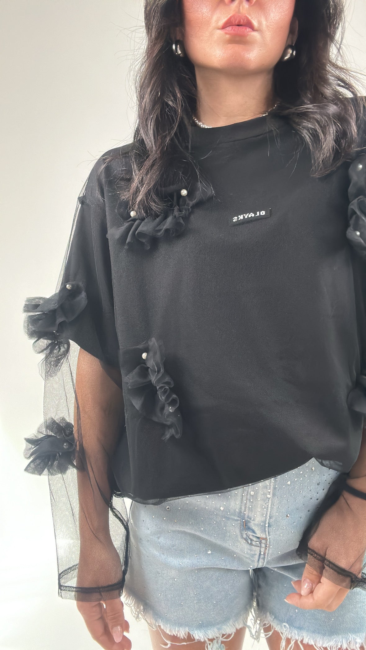 Maglia TULLE - NERO