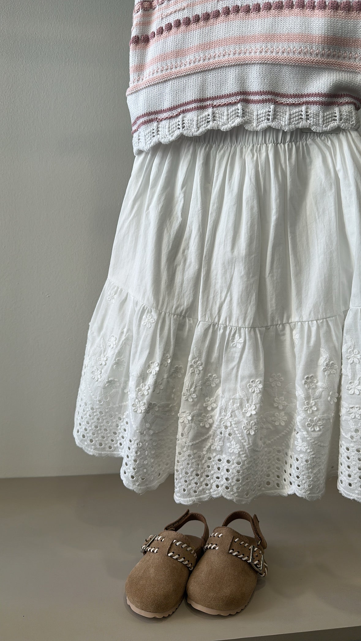 Coordinato IN MAGLIA 3-8A - BIANCO
