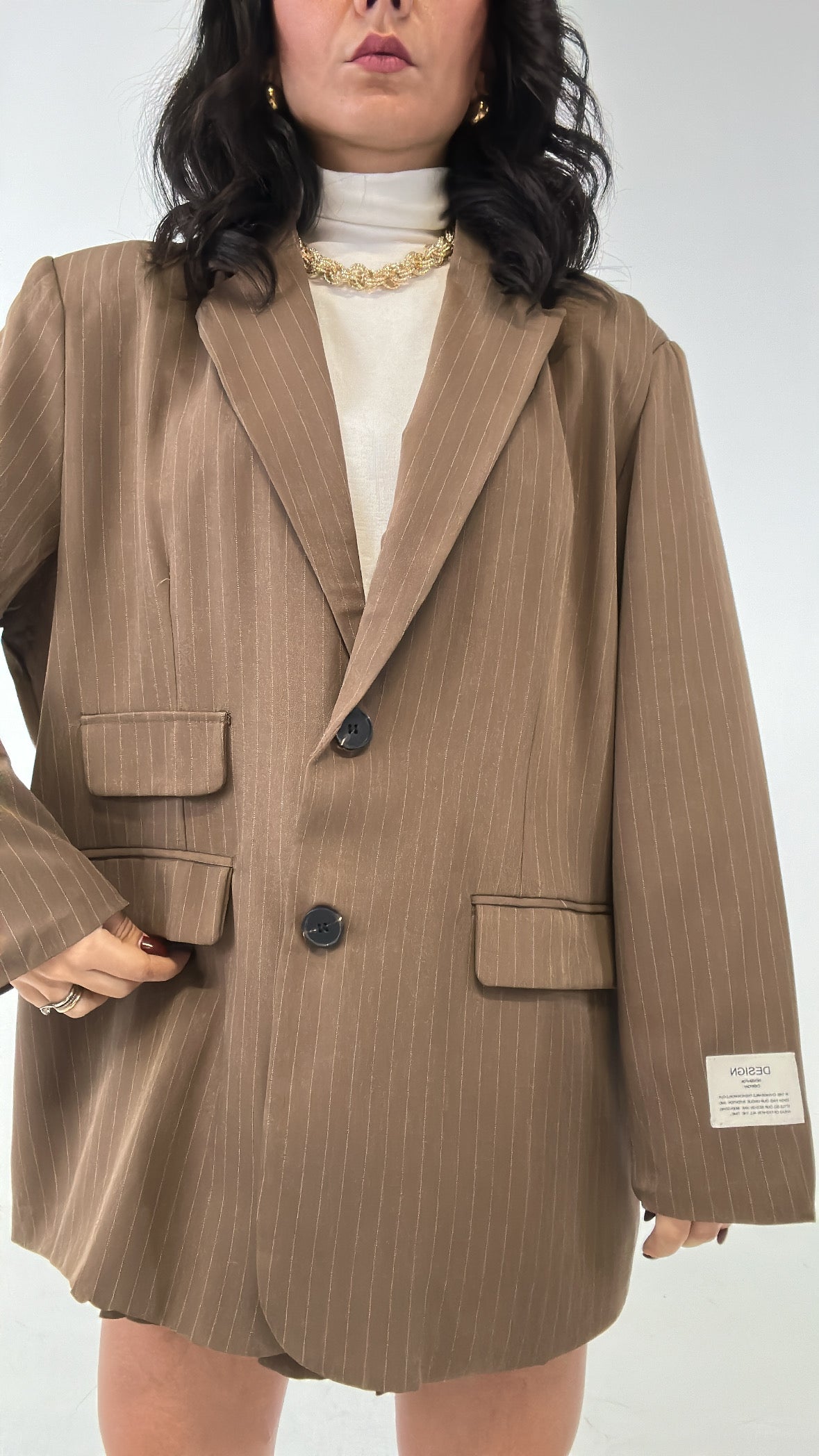 Completo GESSATO CON GONNA - MARRONE