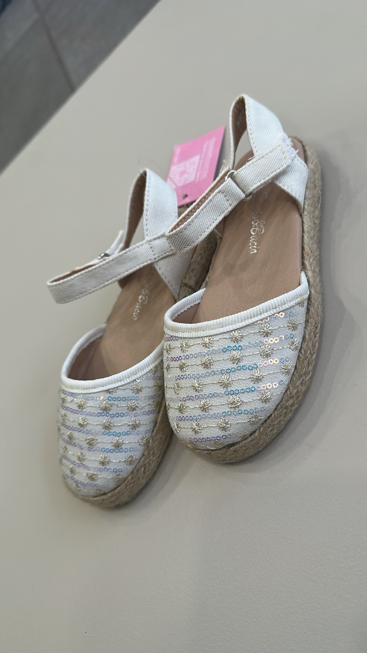 Espadrillas PAILLETTES - BIANCO
