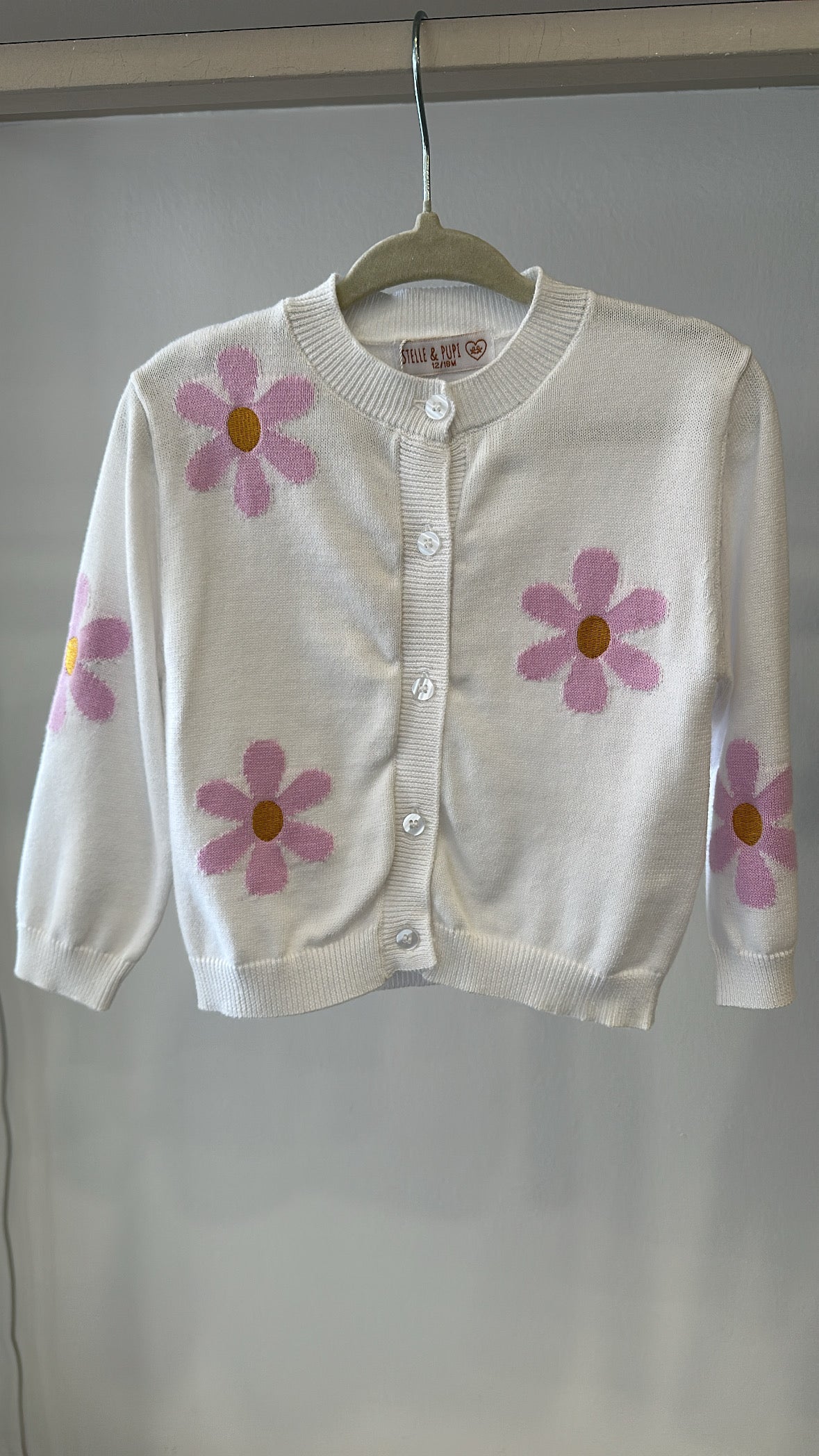 Cardigan FIORI 12-36M - BIANCO
