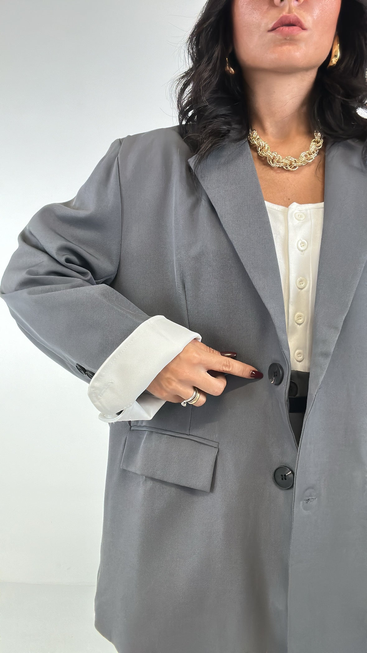 Tailleur PIEGA BIANCA - GRIGIO