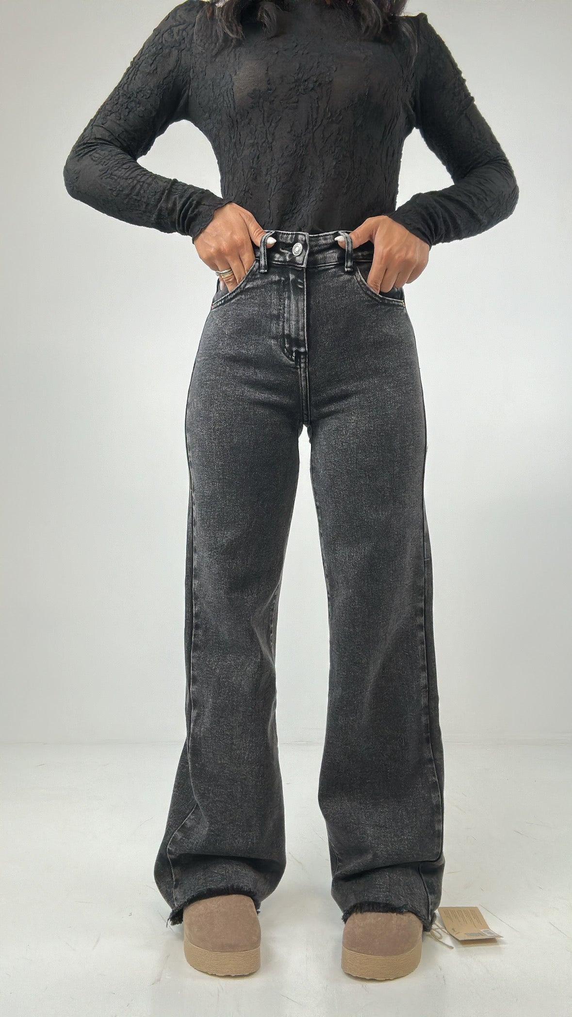 Jeans WIDE LEG ORIGINAL - NERO