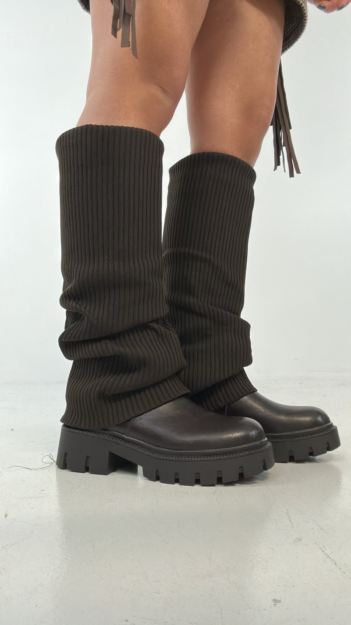 Anfibio FINTA CALZA - MARRONE