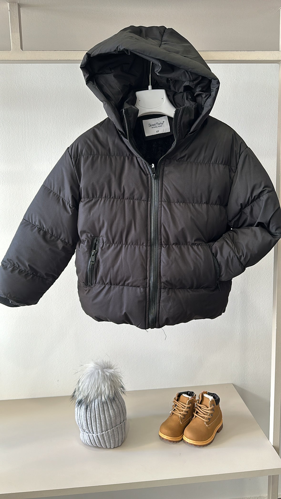 Giubbotto CON PELLICCIA INTERNA 4-14A - NERO