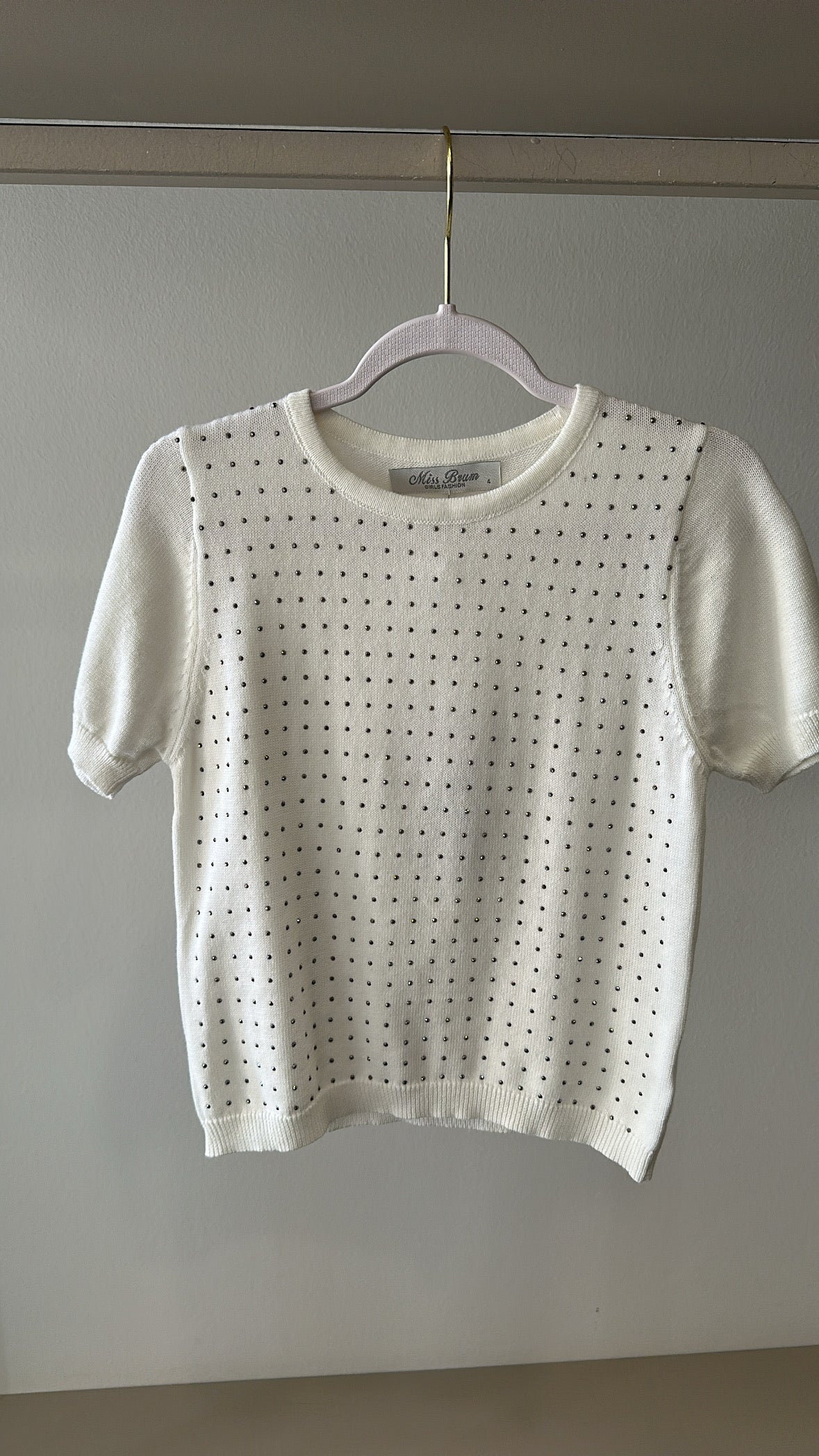 T-shirt BRILLO 4-12A - BIANCO