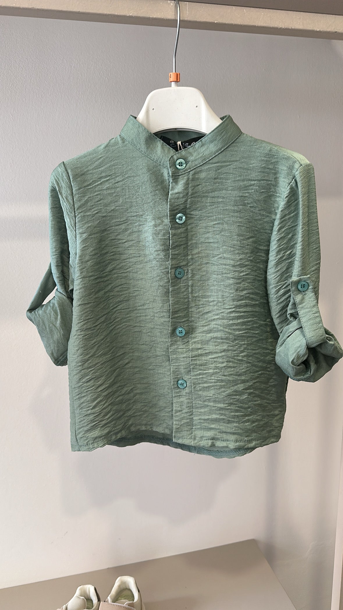 Camicia COREANA 4-14A - VERDE