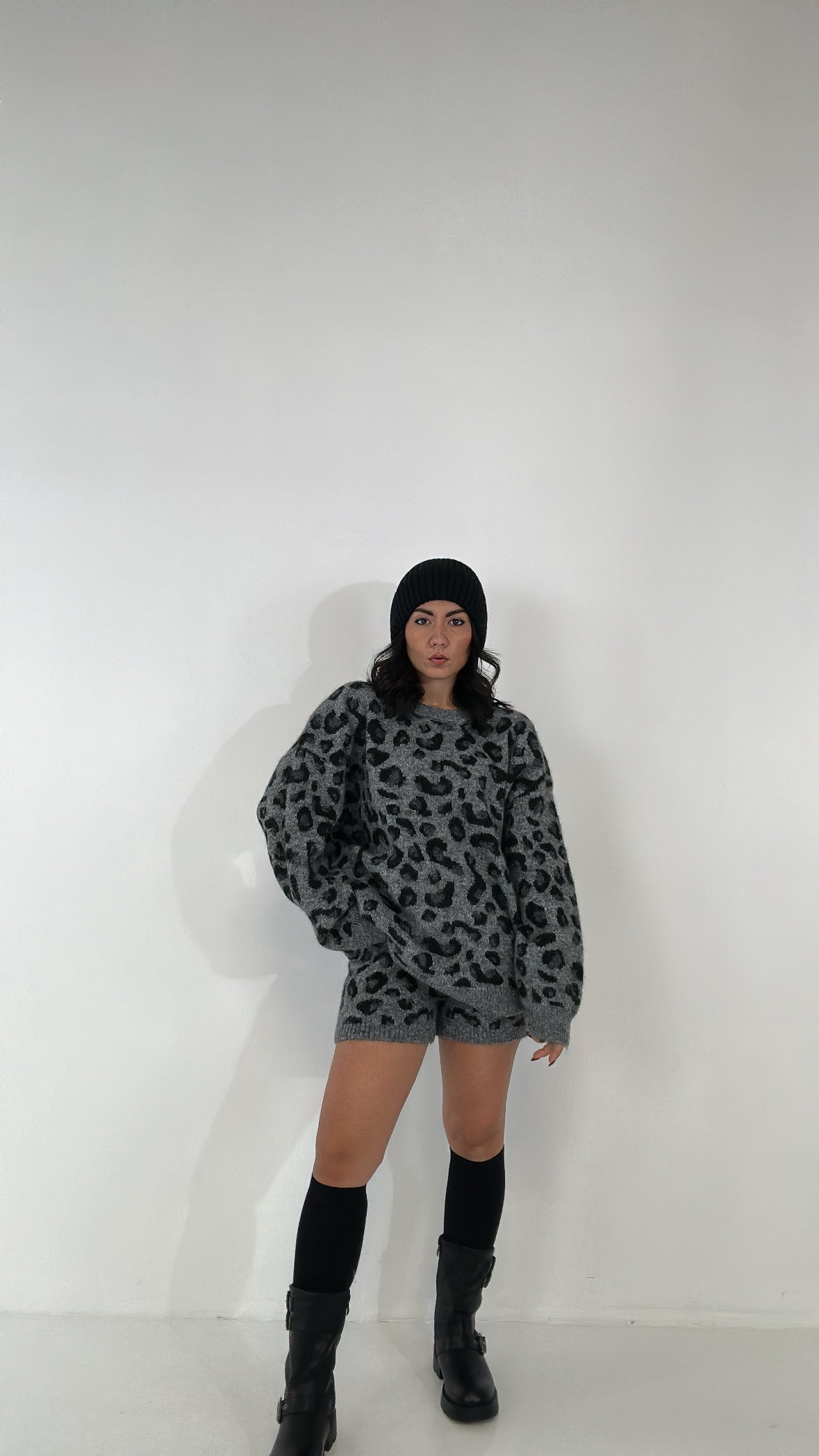 Completo MACULATO IN MAGLIA - GRIGIO