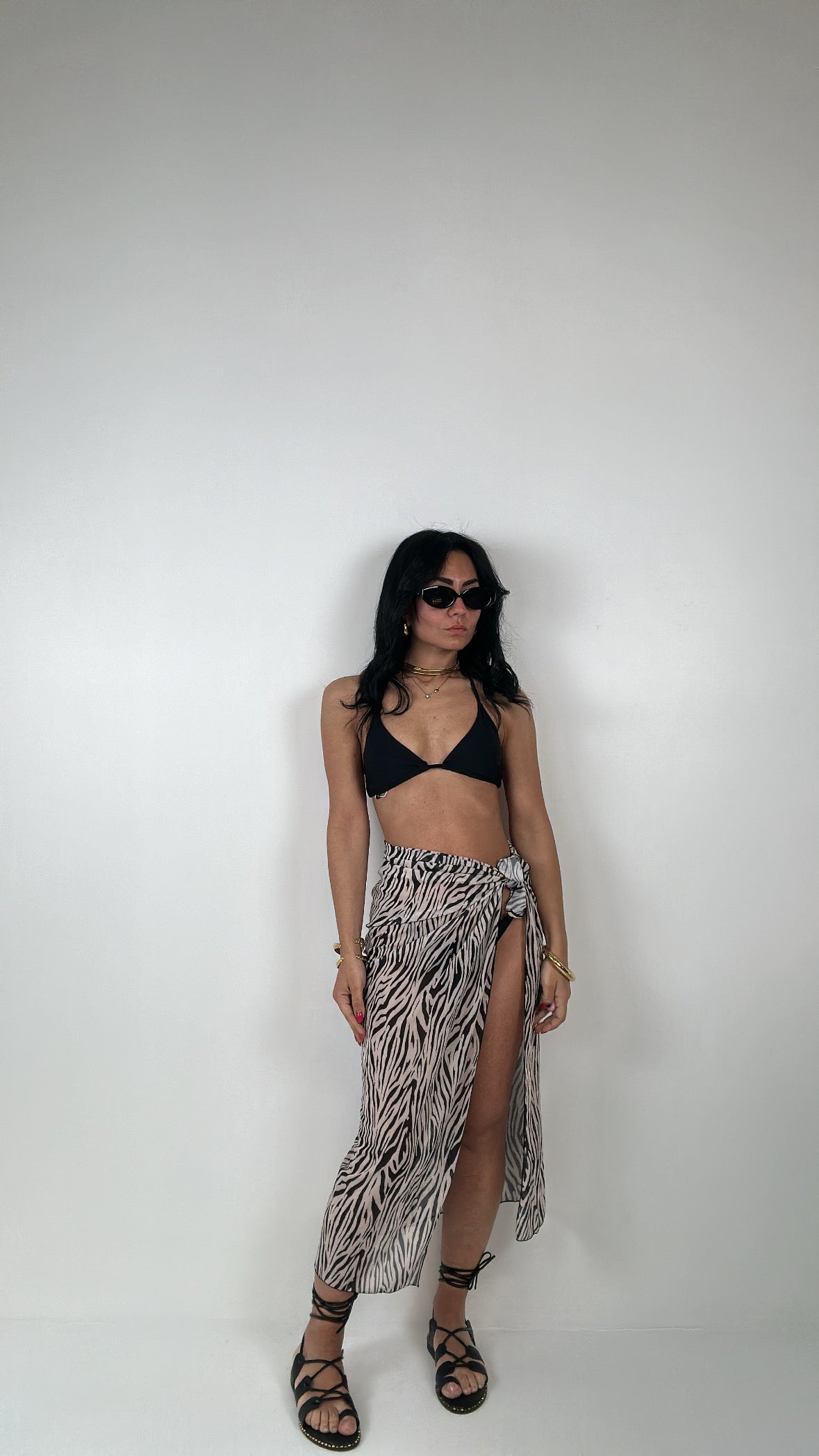 Bikini + COPRI ZEBRAT - PANNA