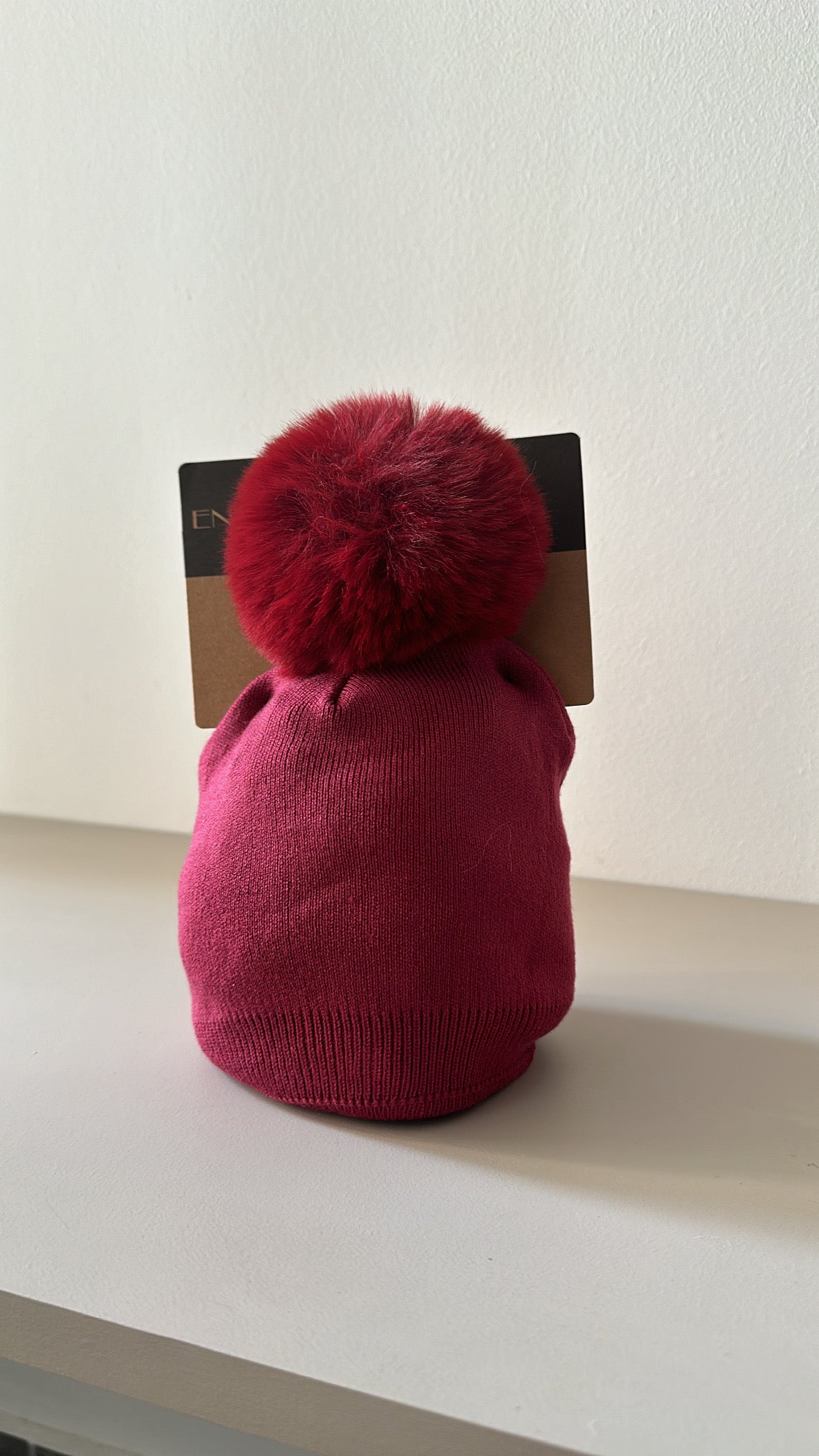 Cappellino LANA RASATO PON - BORDEAUX