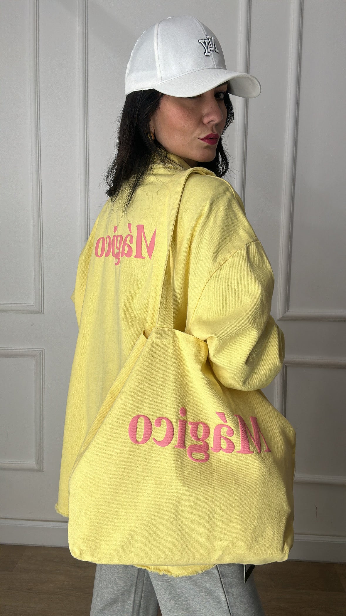 Camicia MAGICO CON BORSA - GIALLO