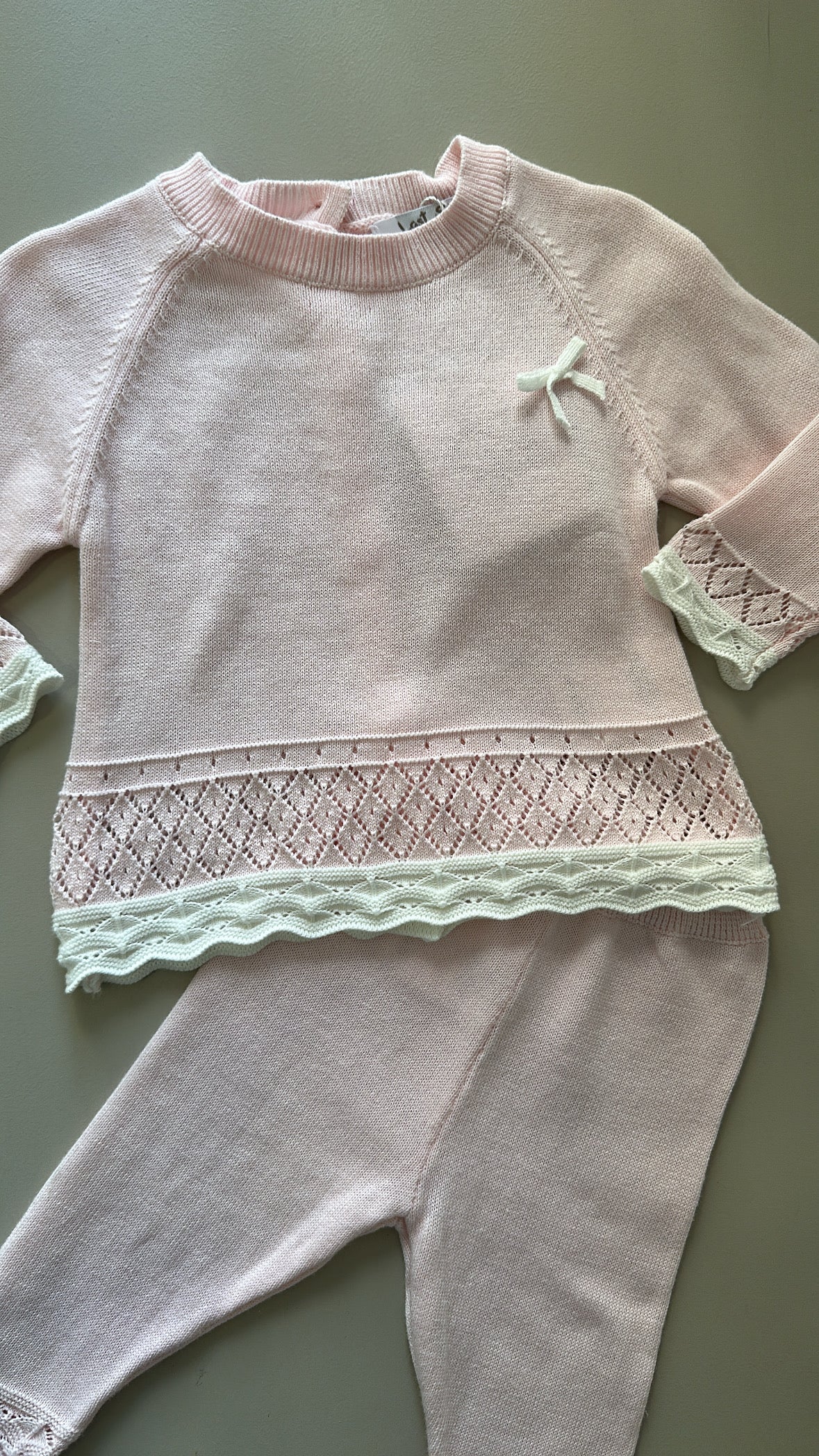 Completo IN FILO FIOCCO 1-12M - ROSA