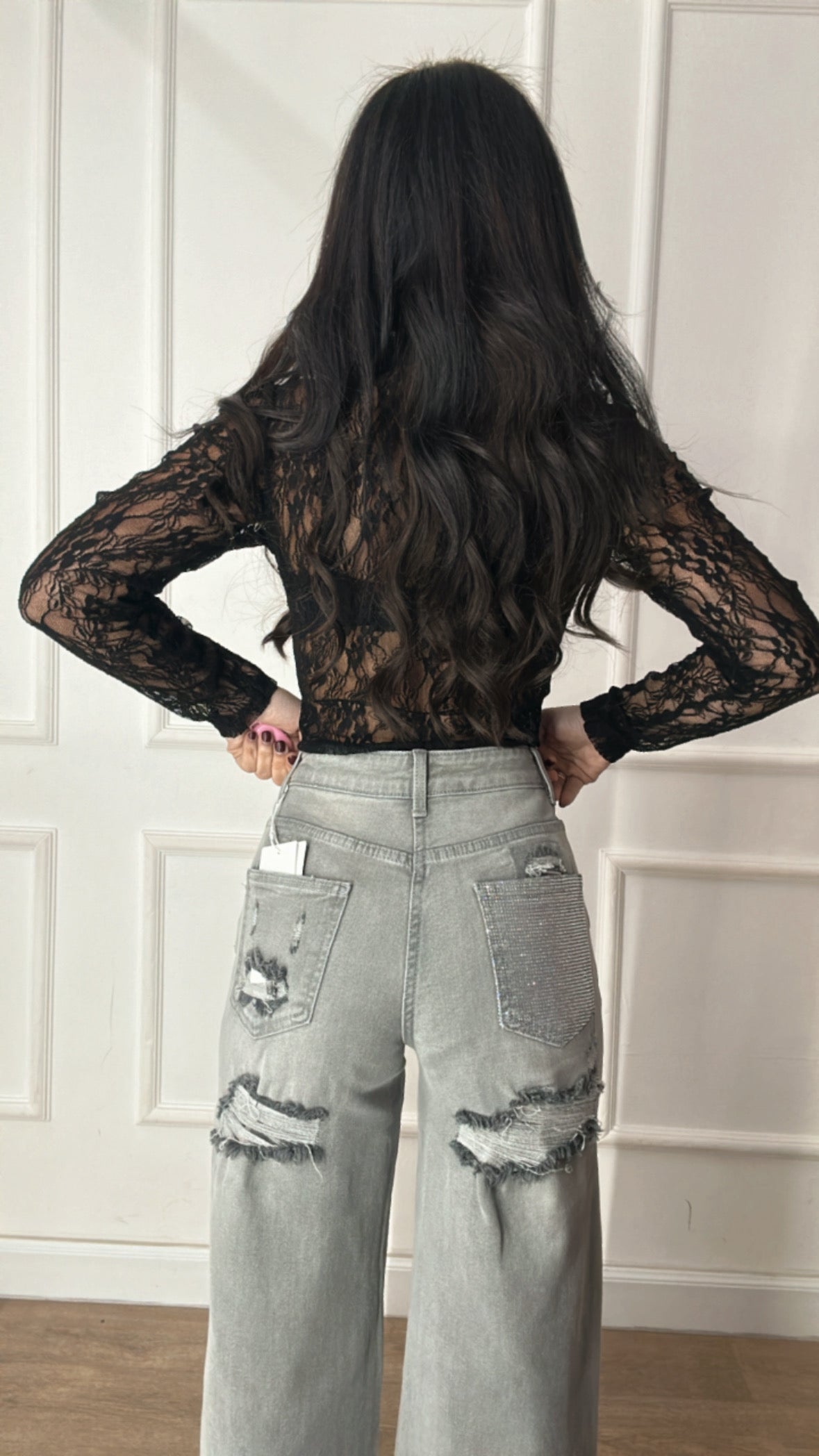 Jeans TASCA BBRILL - GRIGIO