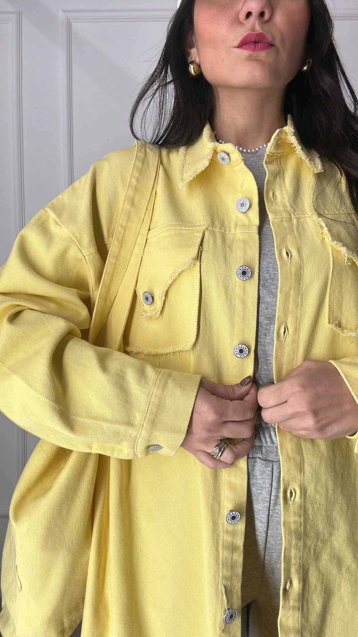 Camicia MAGICO CON BORSA - GIALLO