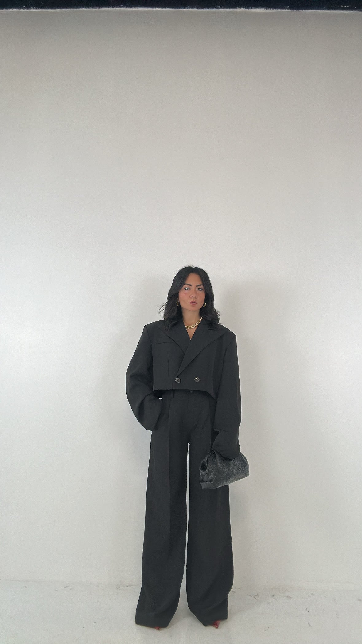 Tailleur CROP - NERO