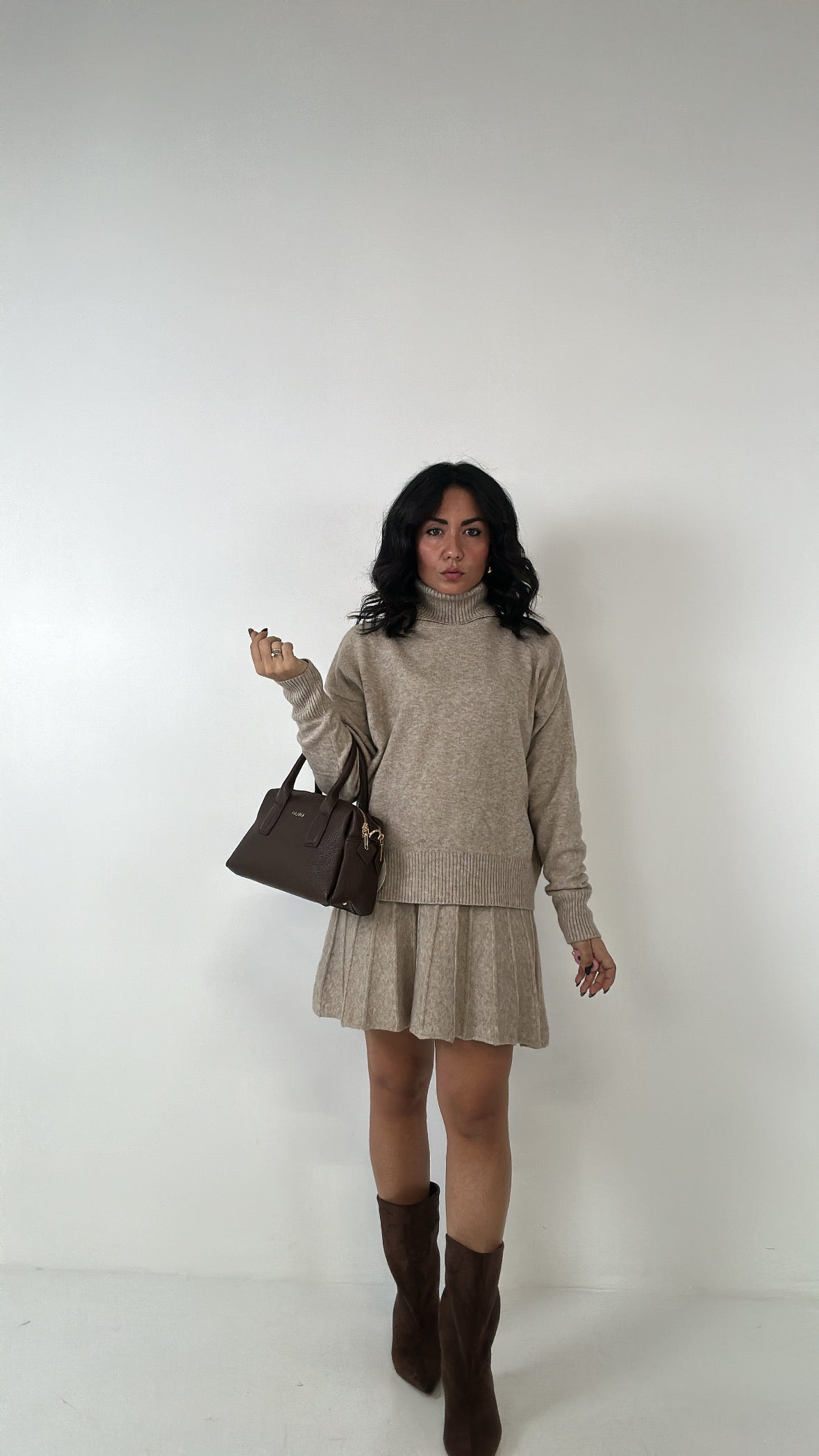 Coordinato CON GONNA - BEIGE