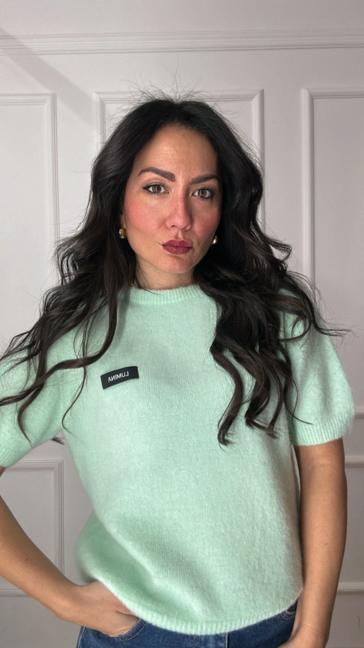 Pull LUMINA MANICA CORTA - TIFFANY