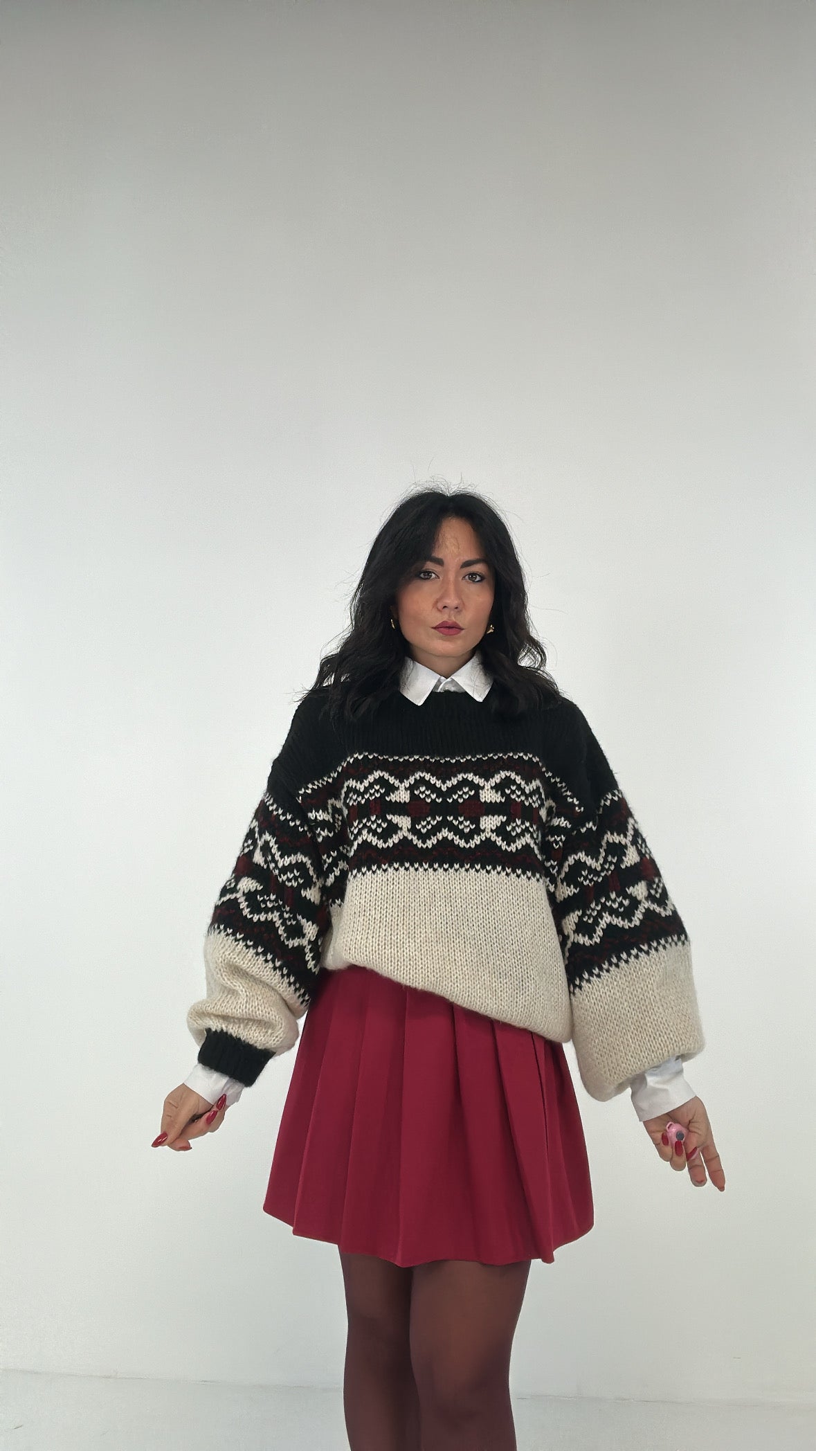 Gonna PLISSE' N - BORDEAUX