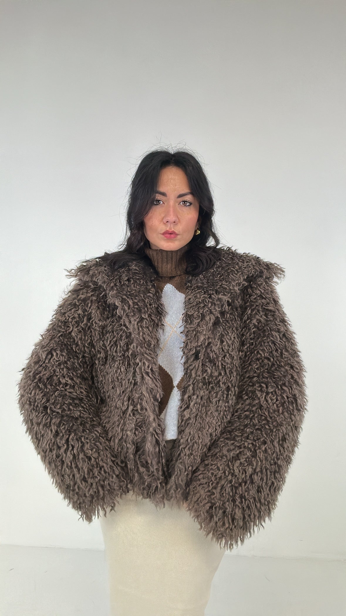 Ecopelliccia RICCIA - MARRONE