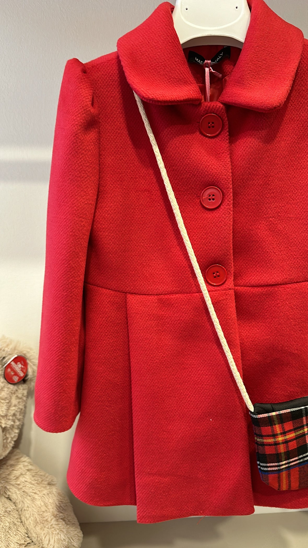 Cappotto CON BORSA 12-36M - ROSSO