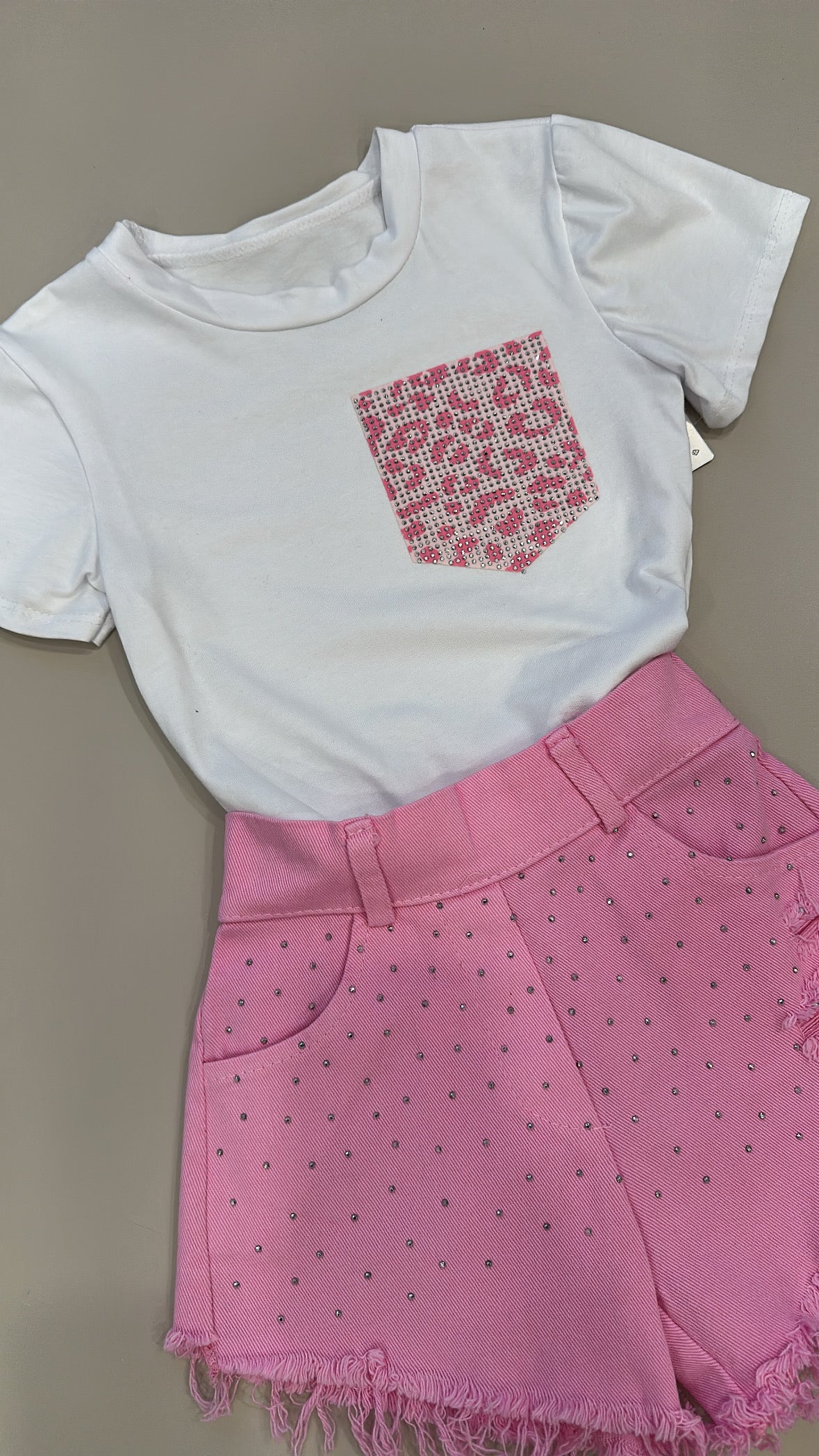 Coordinato T-SHIRT LEOPARD 4-14 - ROSA