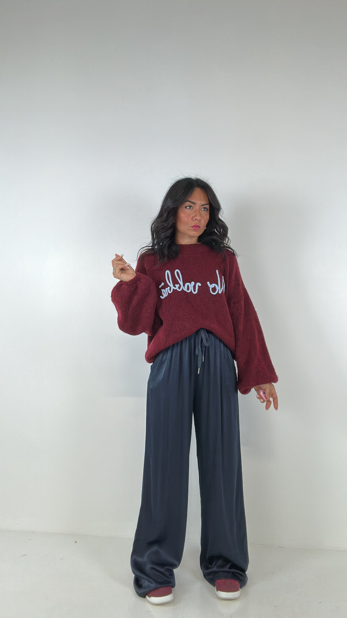Pantalone SATIN - BLU
