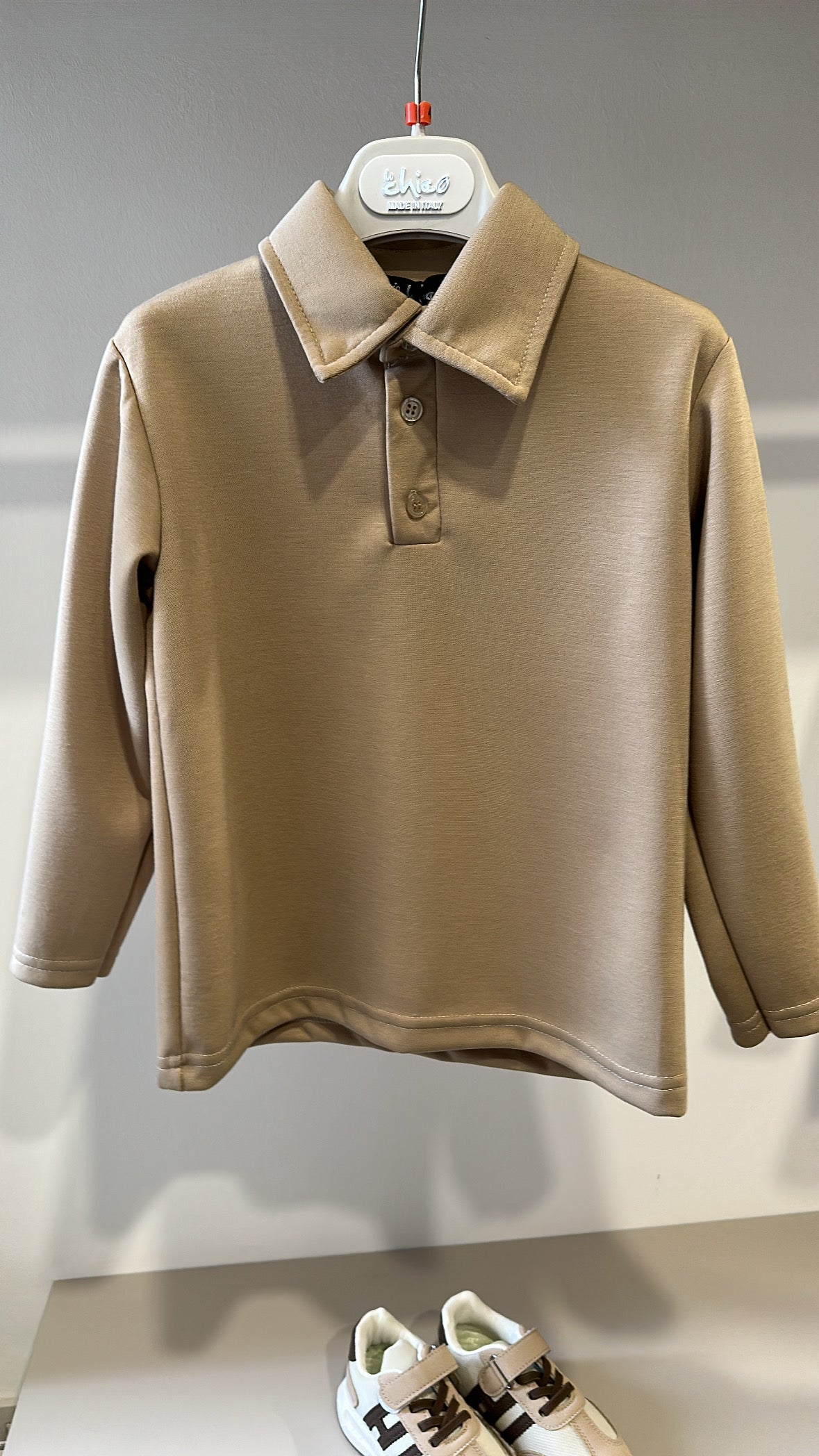 Polo MANICA LUNGA 4-14 - BEIGE