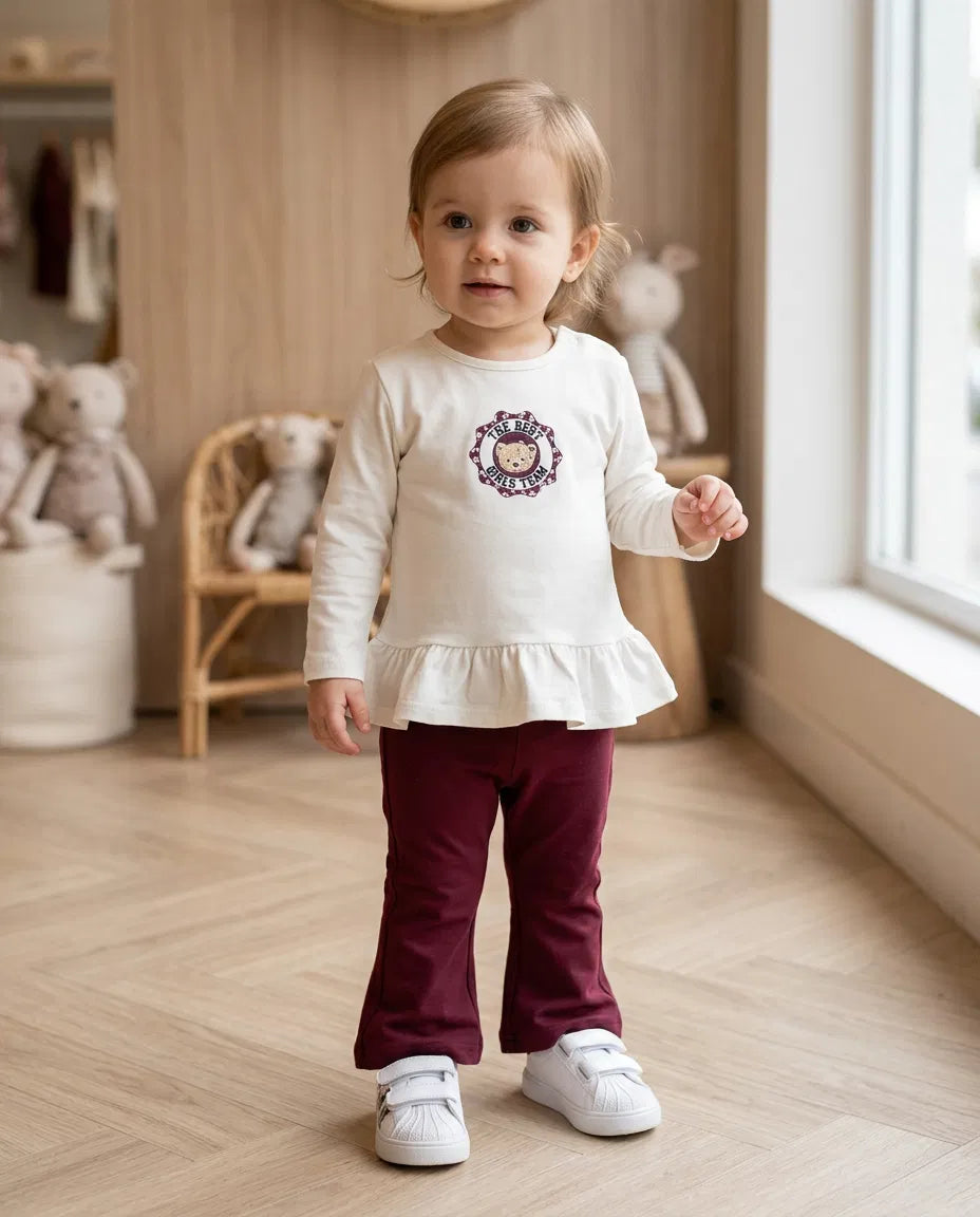 Completo THE BEST GIRLS 12-36M - BORDEAUX