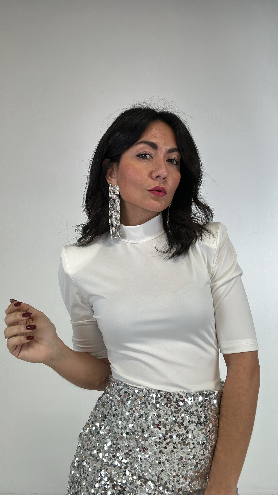 Body CON SPALLINA - BIANCO