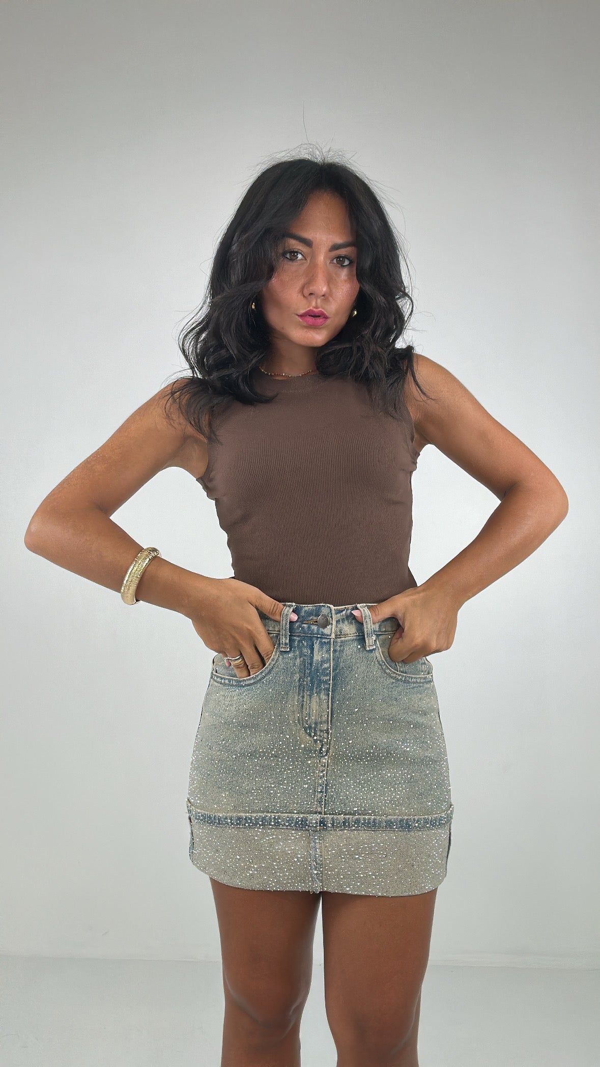Gonna SABBIATA LUX - JEANS