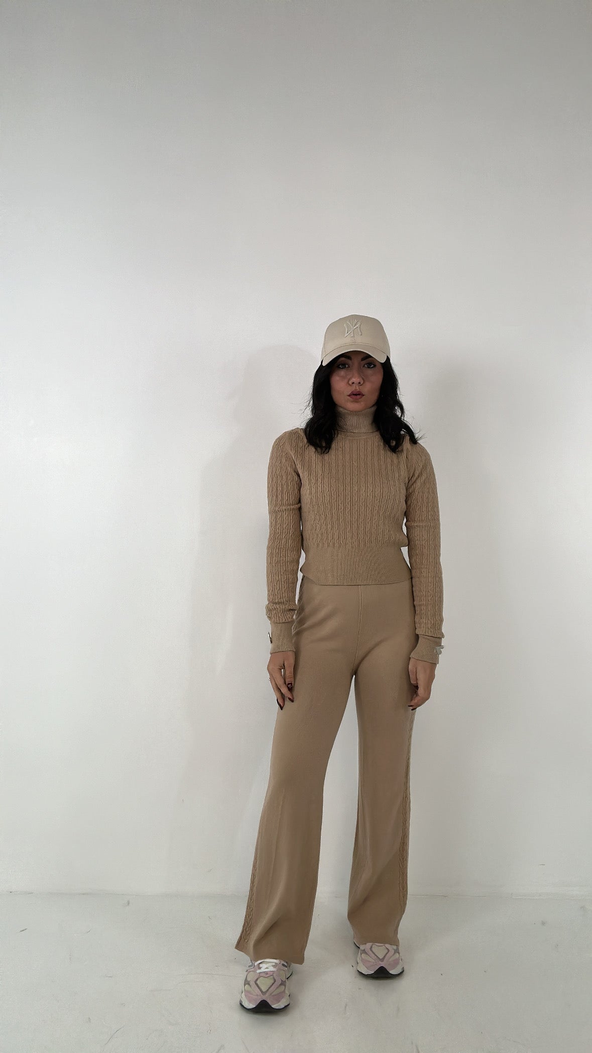 Coordinato DOLCEVITA E TRECCE - CAMMELLO