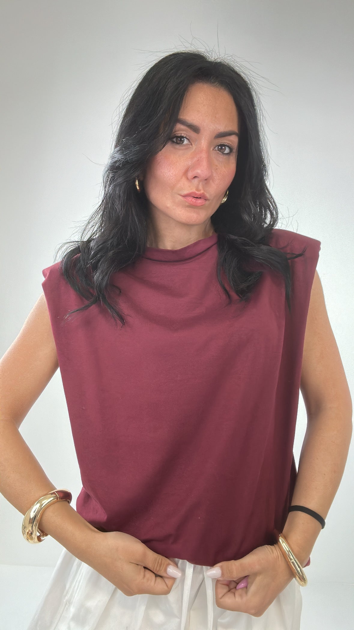 T-shirt SPALLINA JUST - BORDEAUX