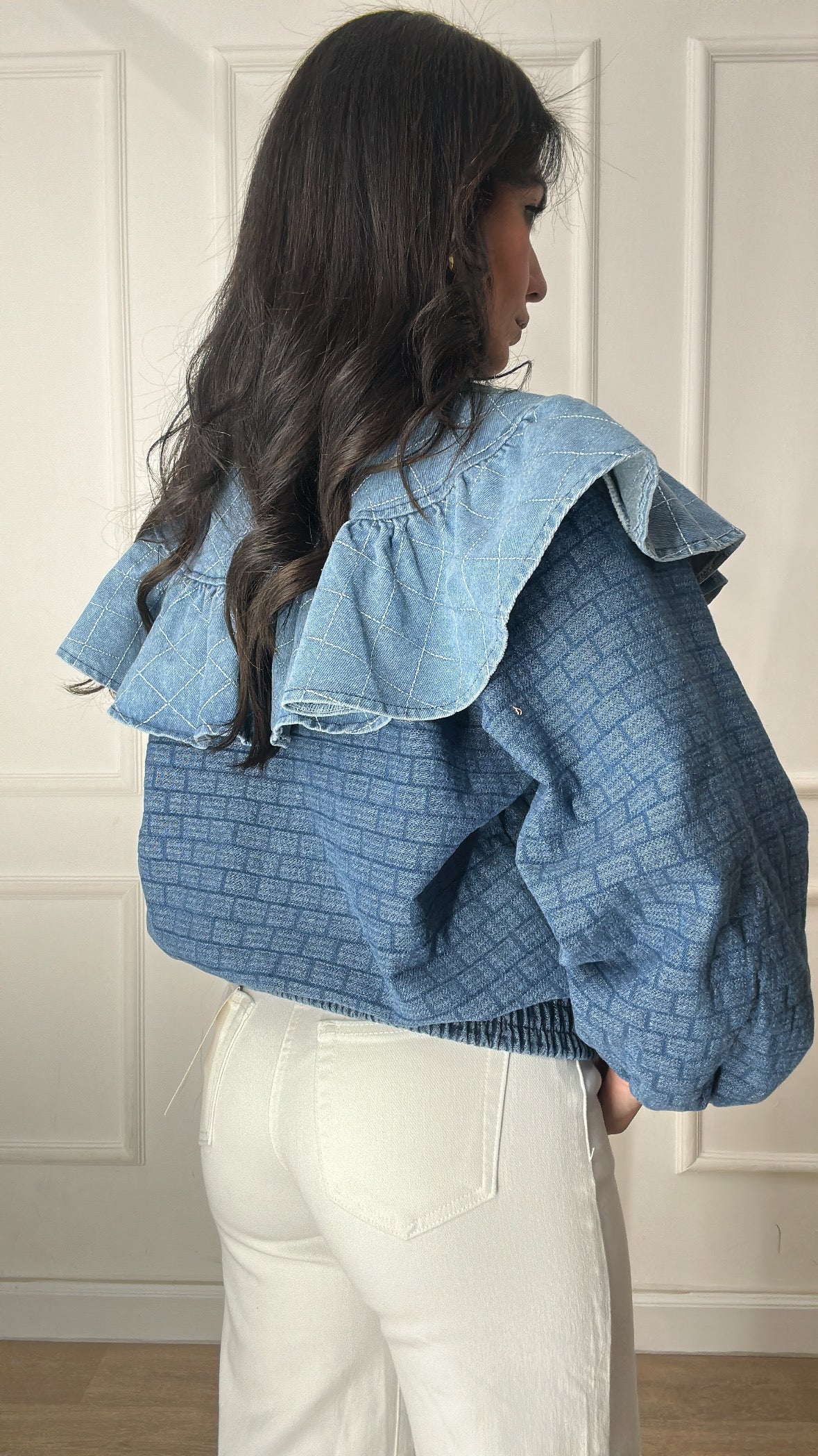 Bomber CON VOLANT - JEANS