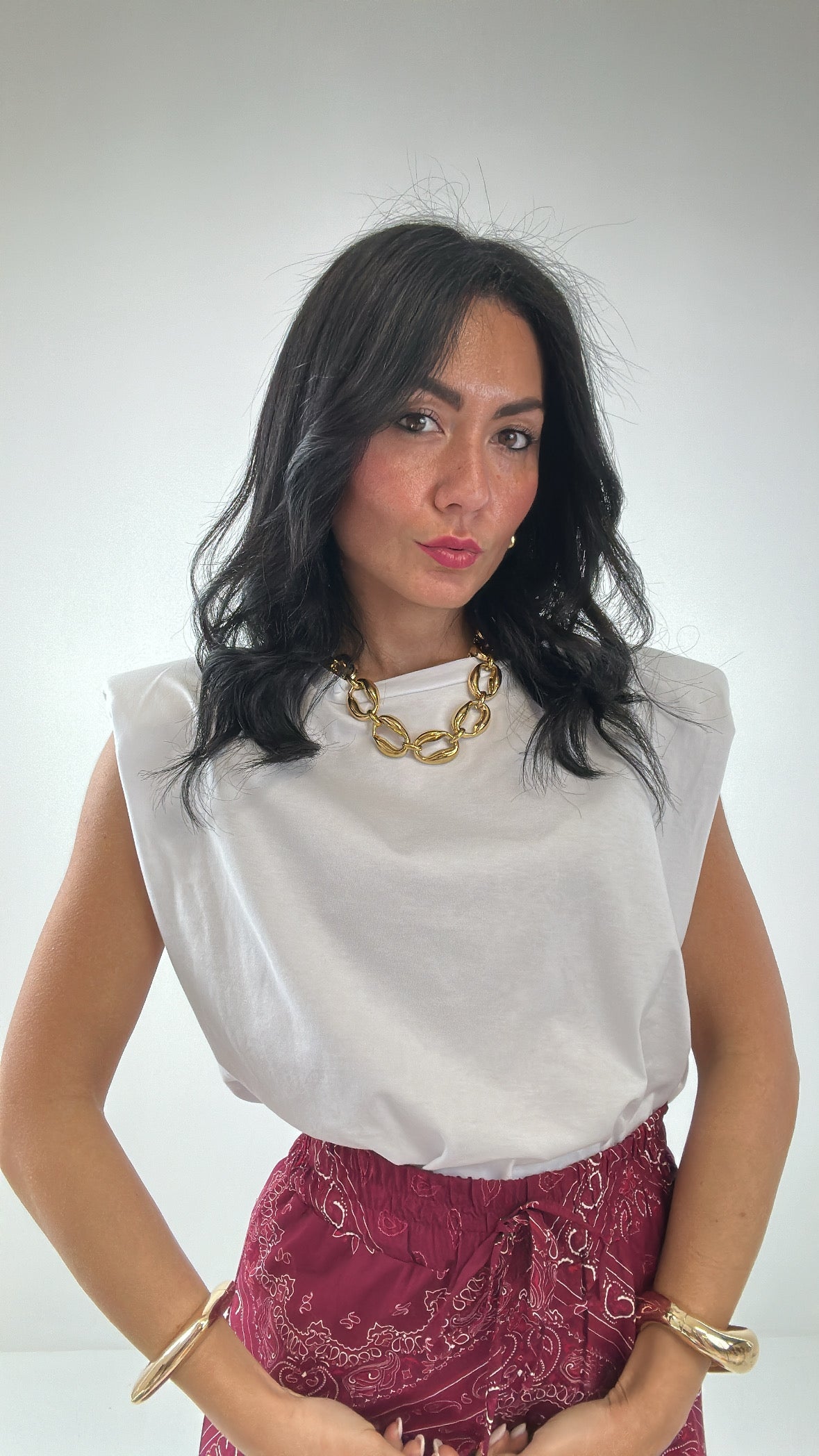 T-shirt SPALLINA JUST - BIANCO