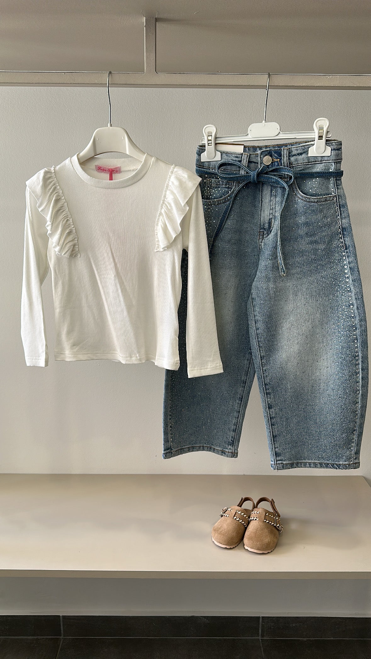 Jeans BALLON CON CINTURA 4-14A - JEANS