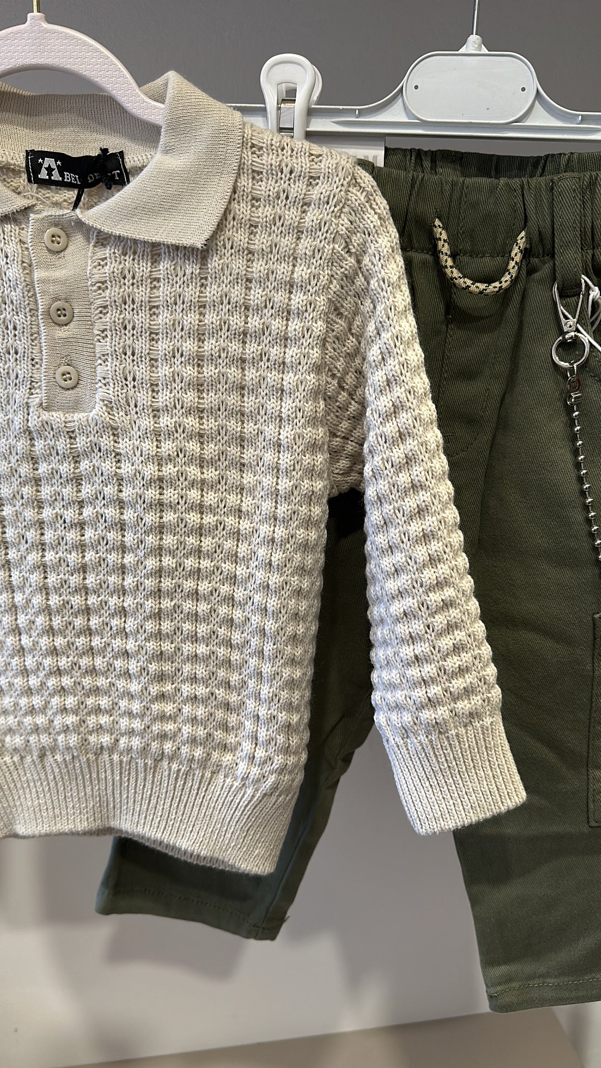 Polo IN MAGLIA 12-36M - BEIGE