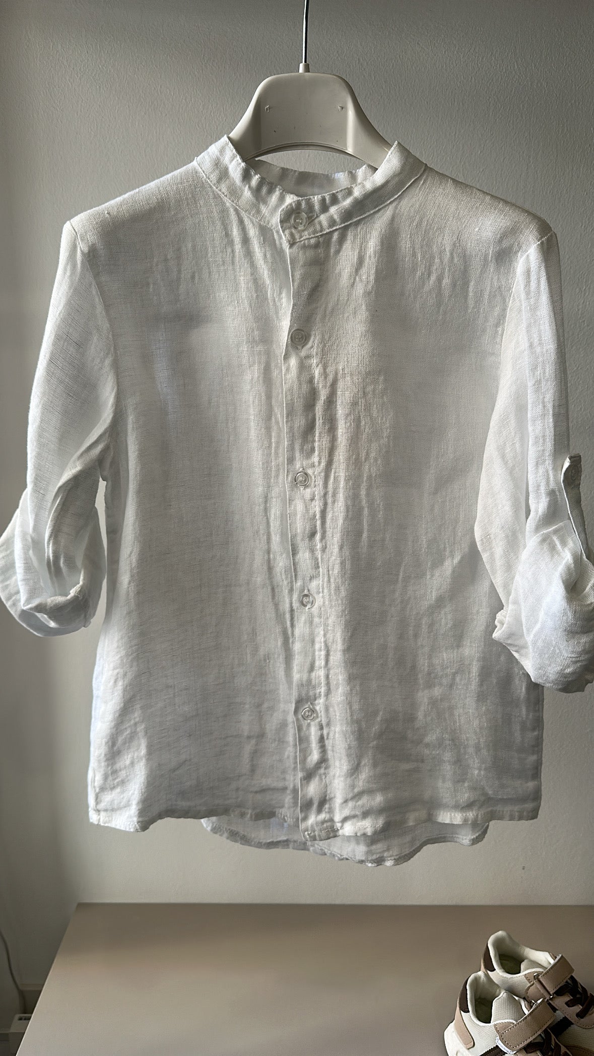 Camicia LINO 4-14 - BIANCO
