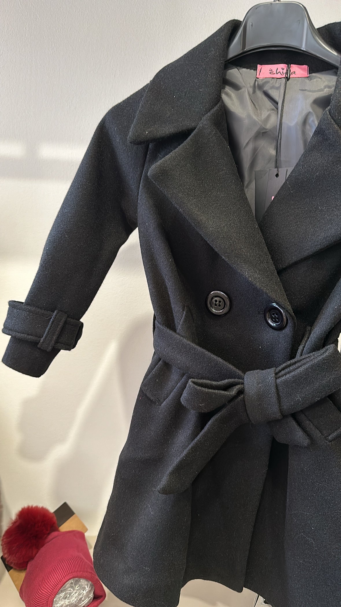 Cappotto CON CINTURA 4-14A - NERO