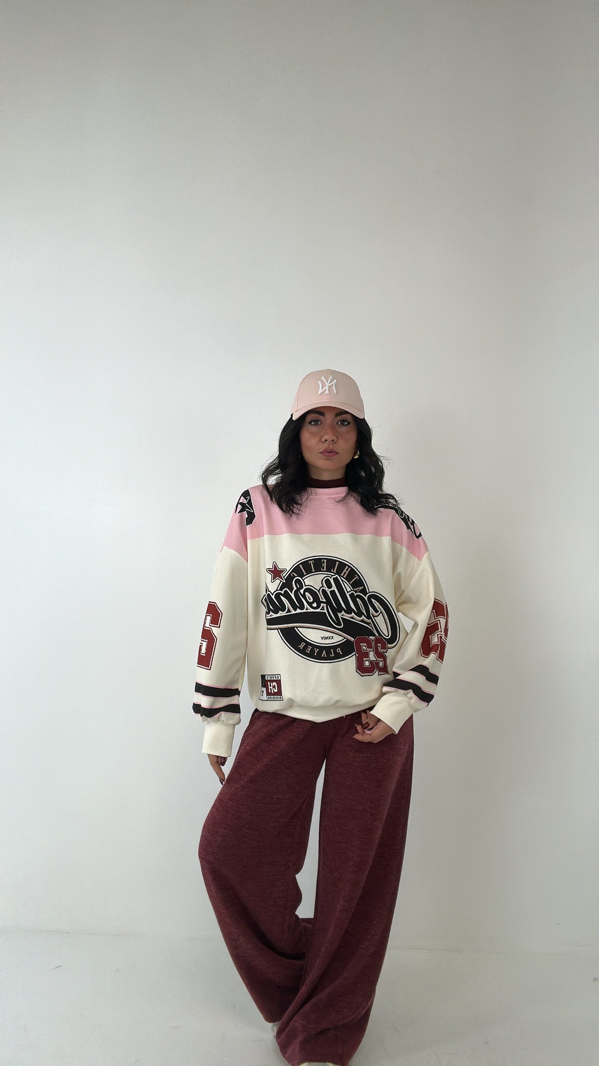 Pantalone LACCETTO LOW - BORDEAUX