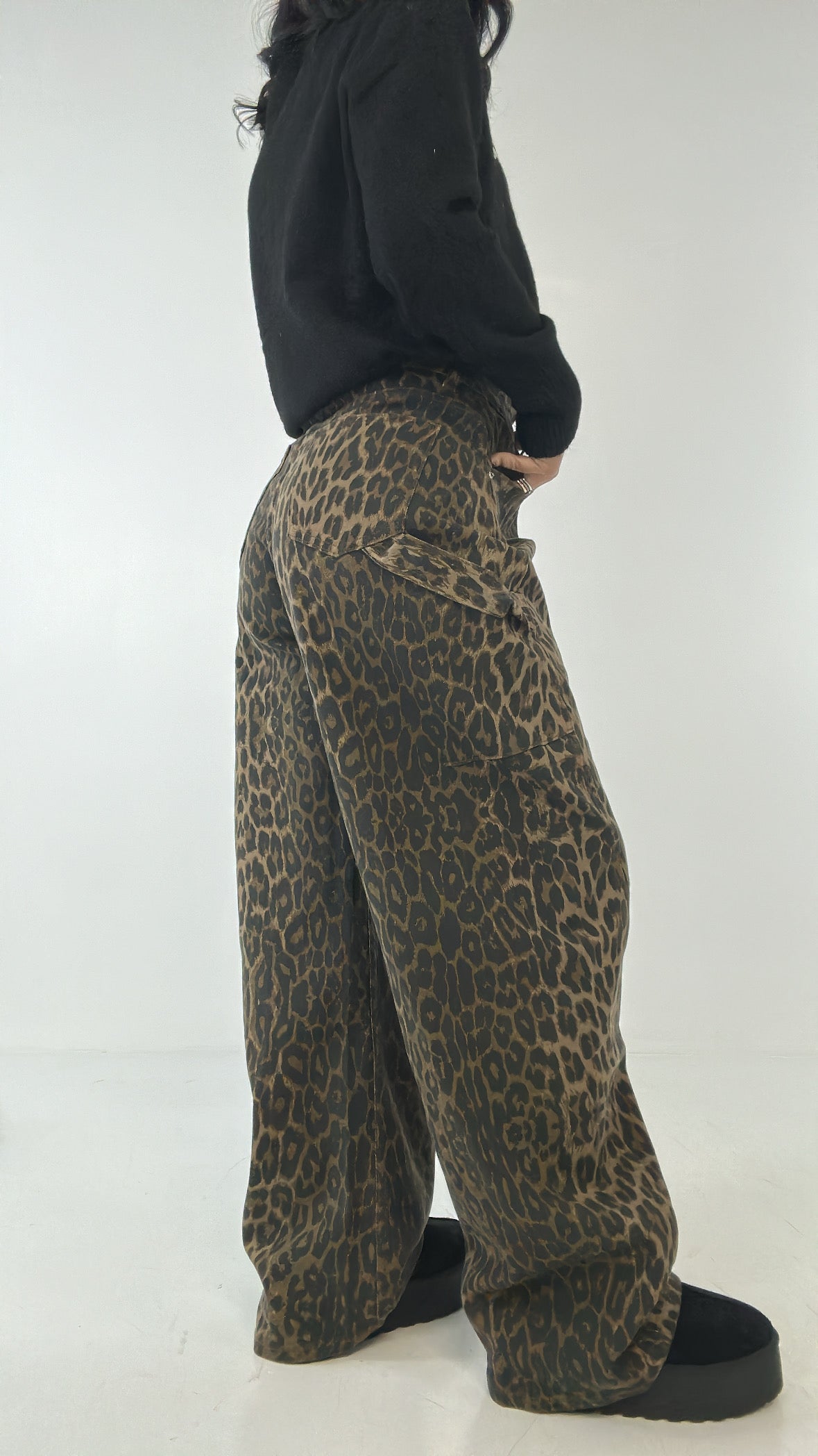 Jeans BALLON LEOPARD - NERO
