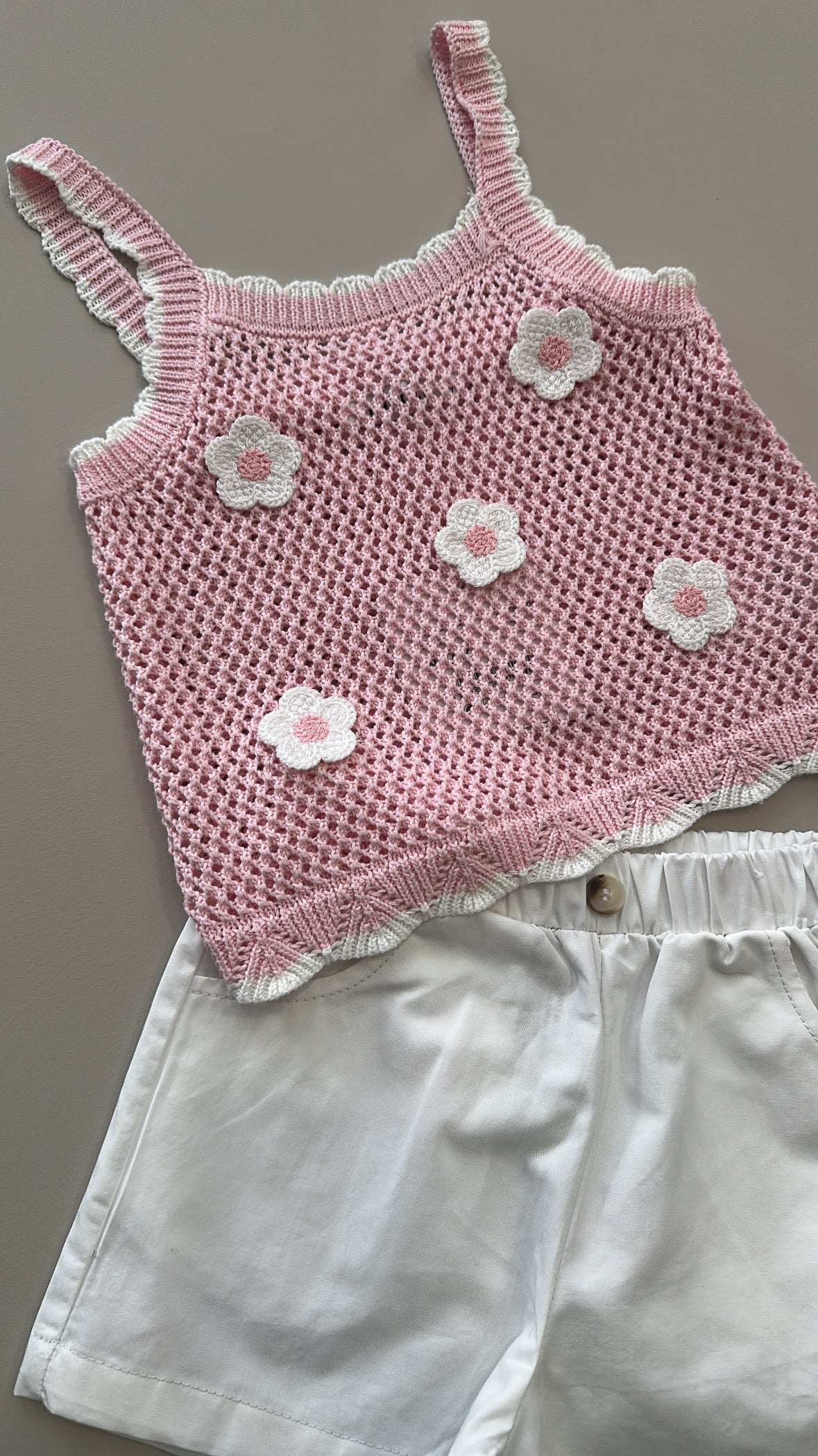 Completo FIOR DI MAGLIA 4-12 - ROSA