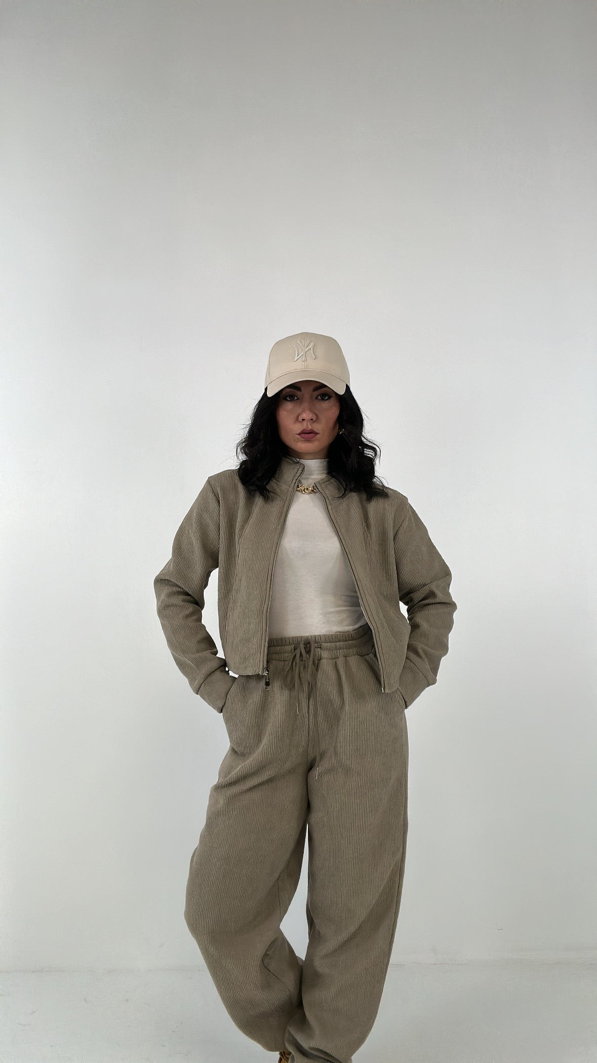 Tuta VELLUTO - BEIGE