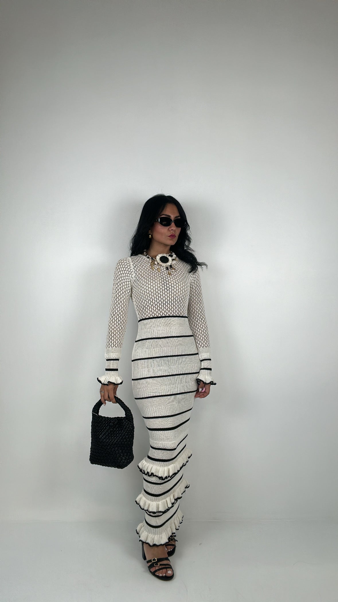 Abito IN MAGLIA - BIANCO