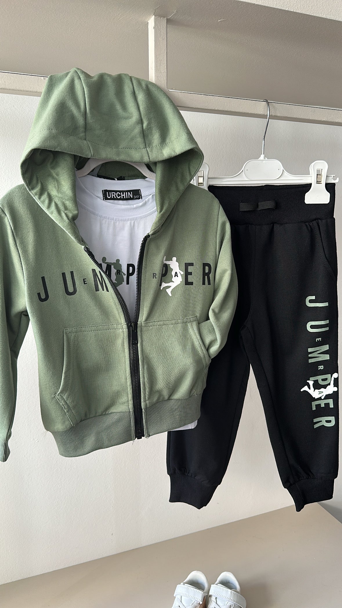 Tuta 3PZ JUMPER 3-8A - VERDE MILITARE