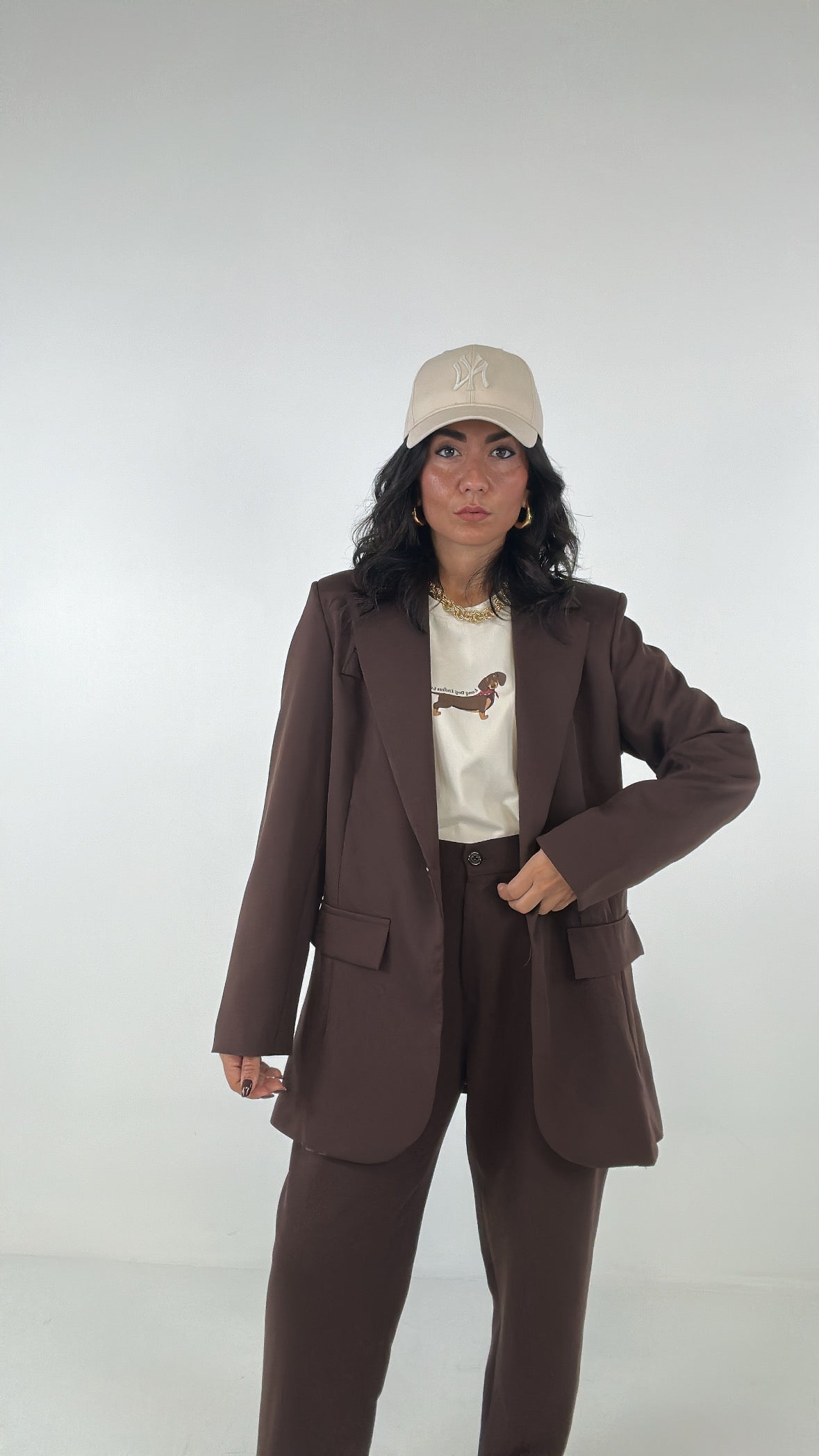 Tailleur FRANCI - MARRONE