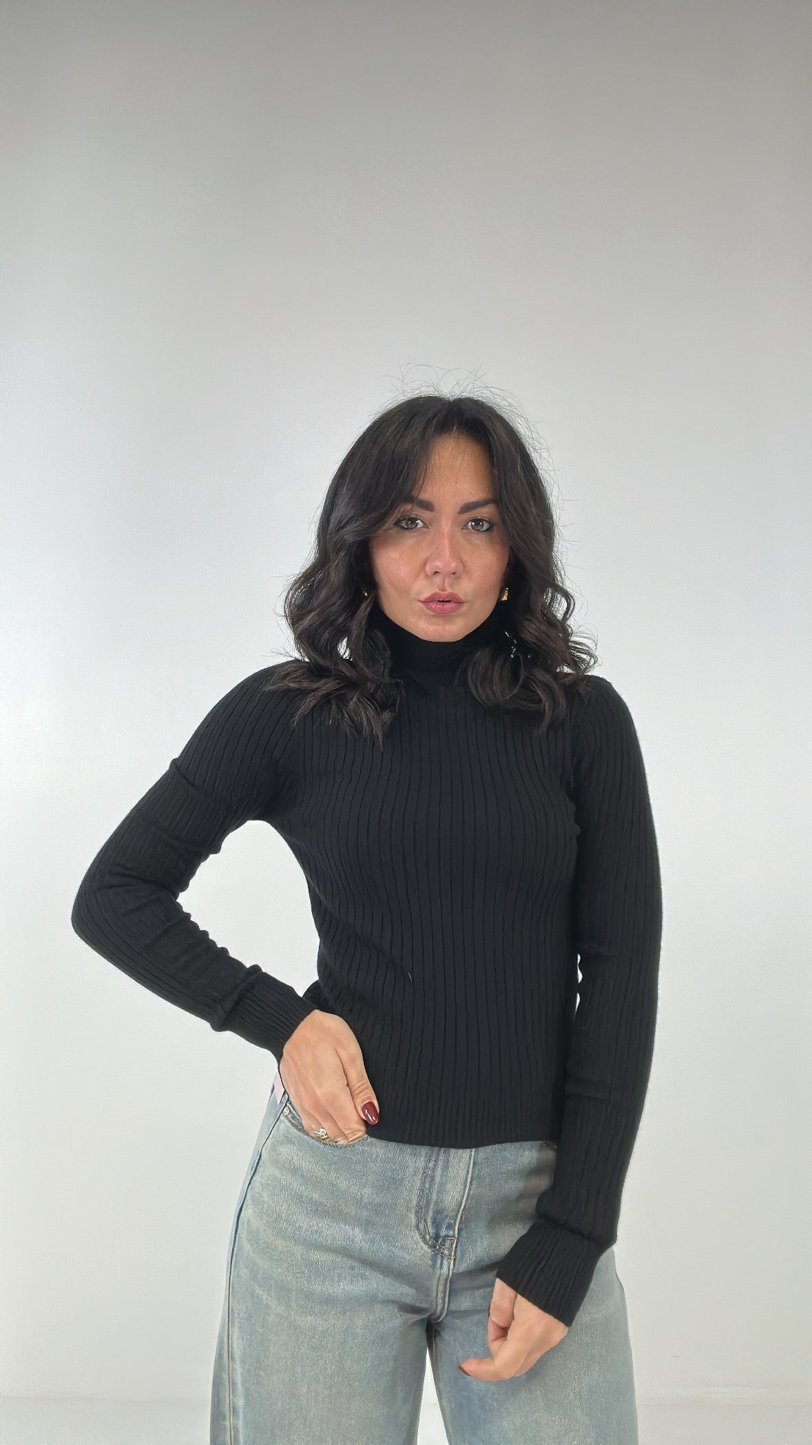 Dolcevita COSTINE LARGA - NERO