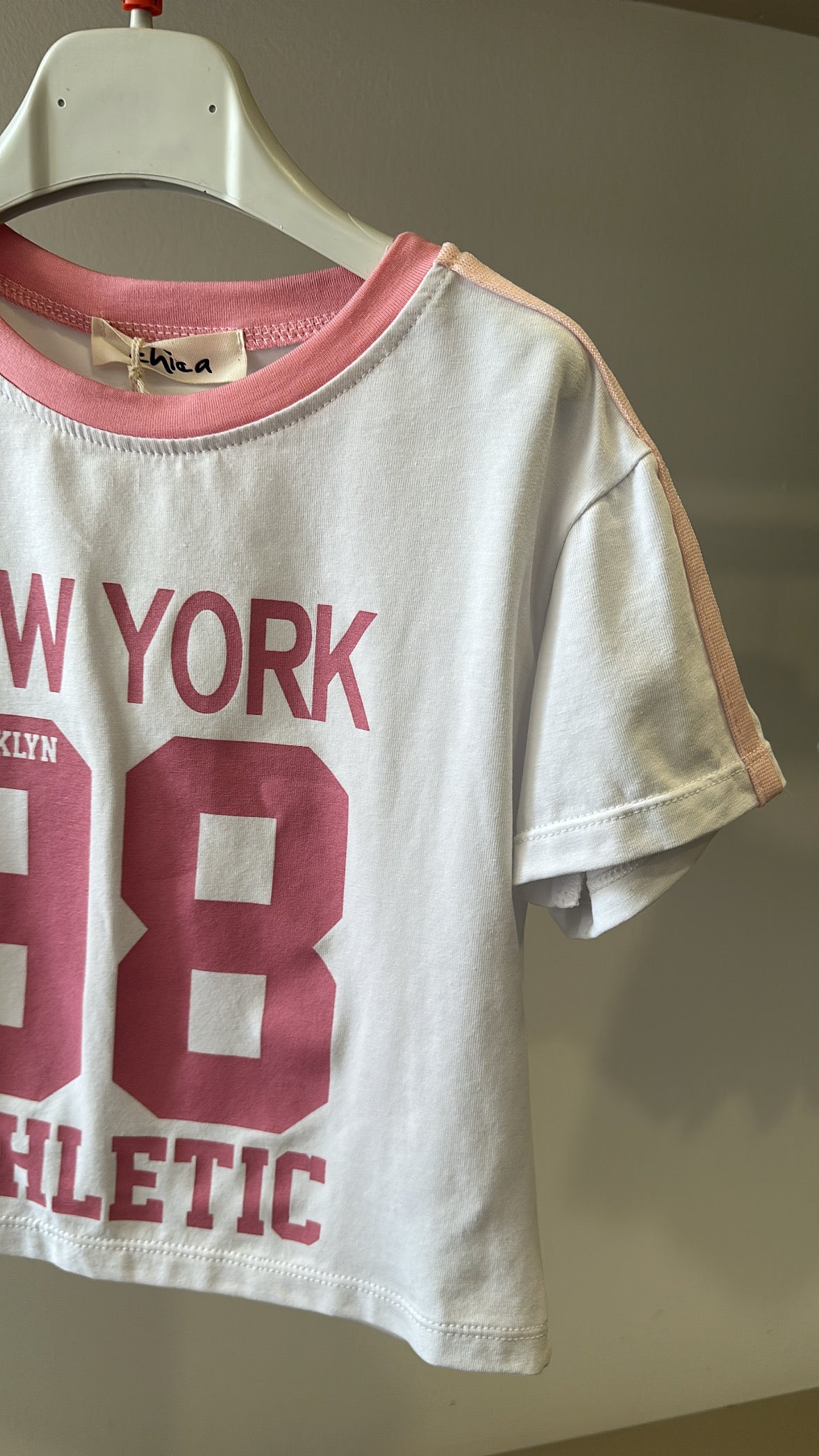 T-shirt NEW YORK 4-14A - ROSA