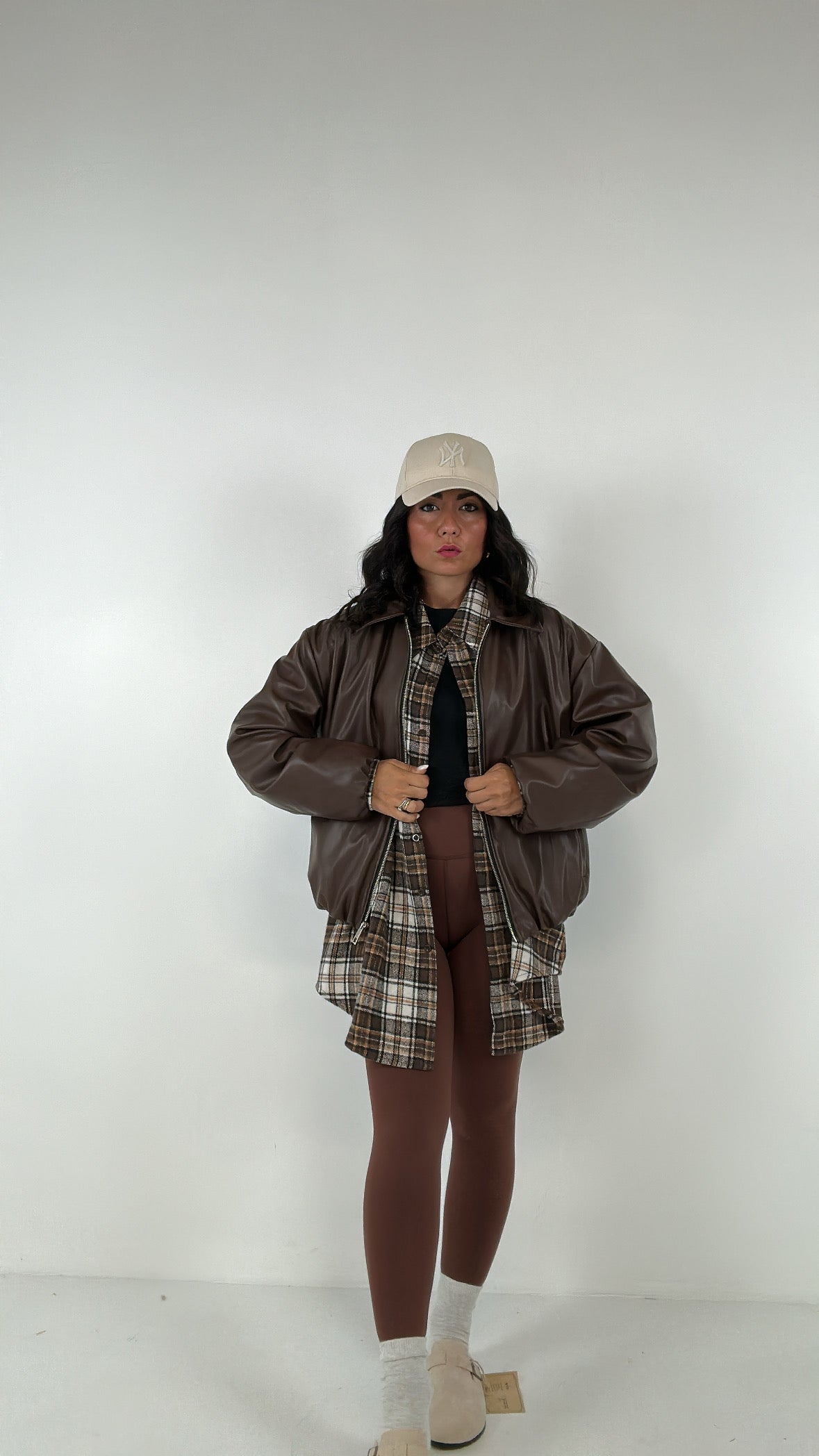 Bomber ECOPELLE GIO' - MARRONE