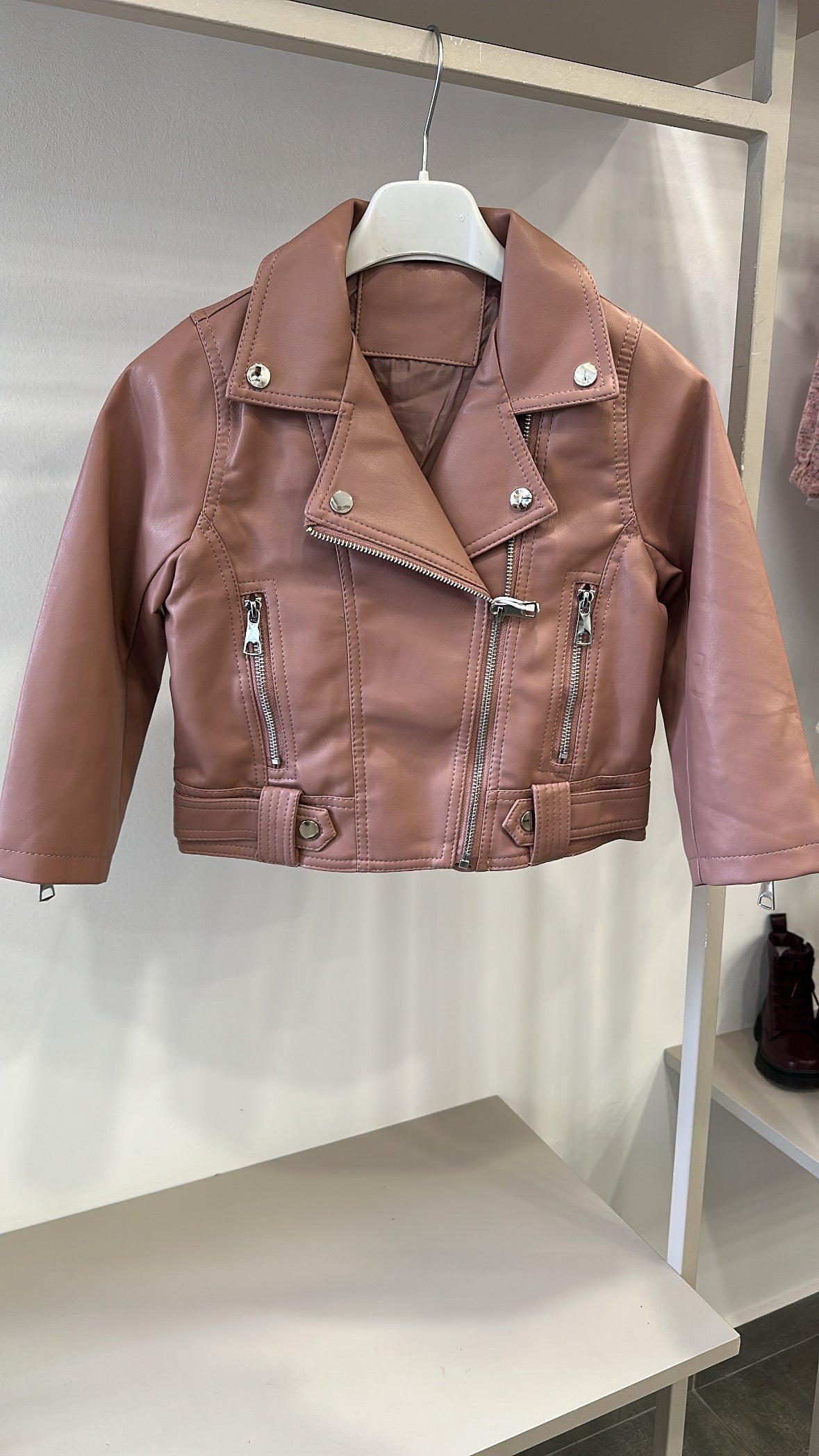 Chiodo IN ECOPELLE 4-10A - ROSA